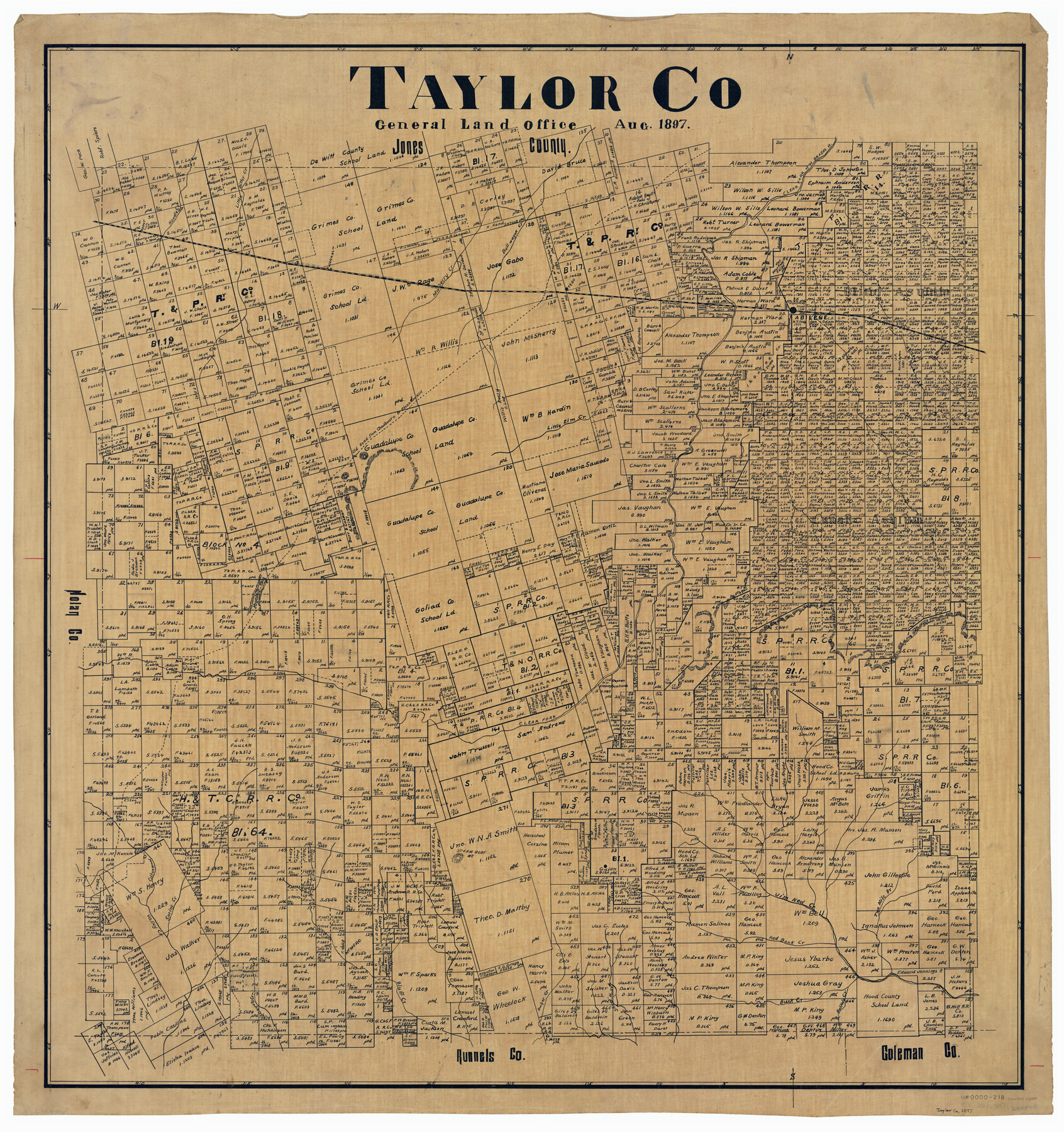 63059, Taylor Co., General Map Collection
