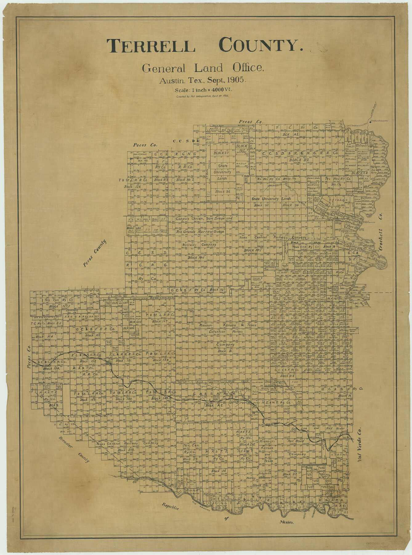 63061, Terrell County, General Map Collection