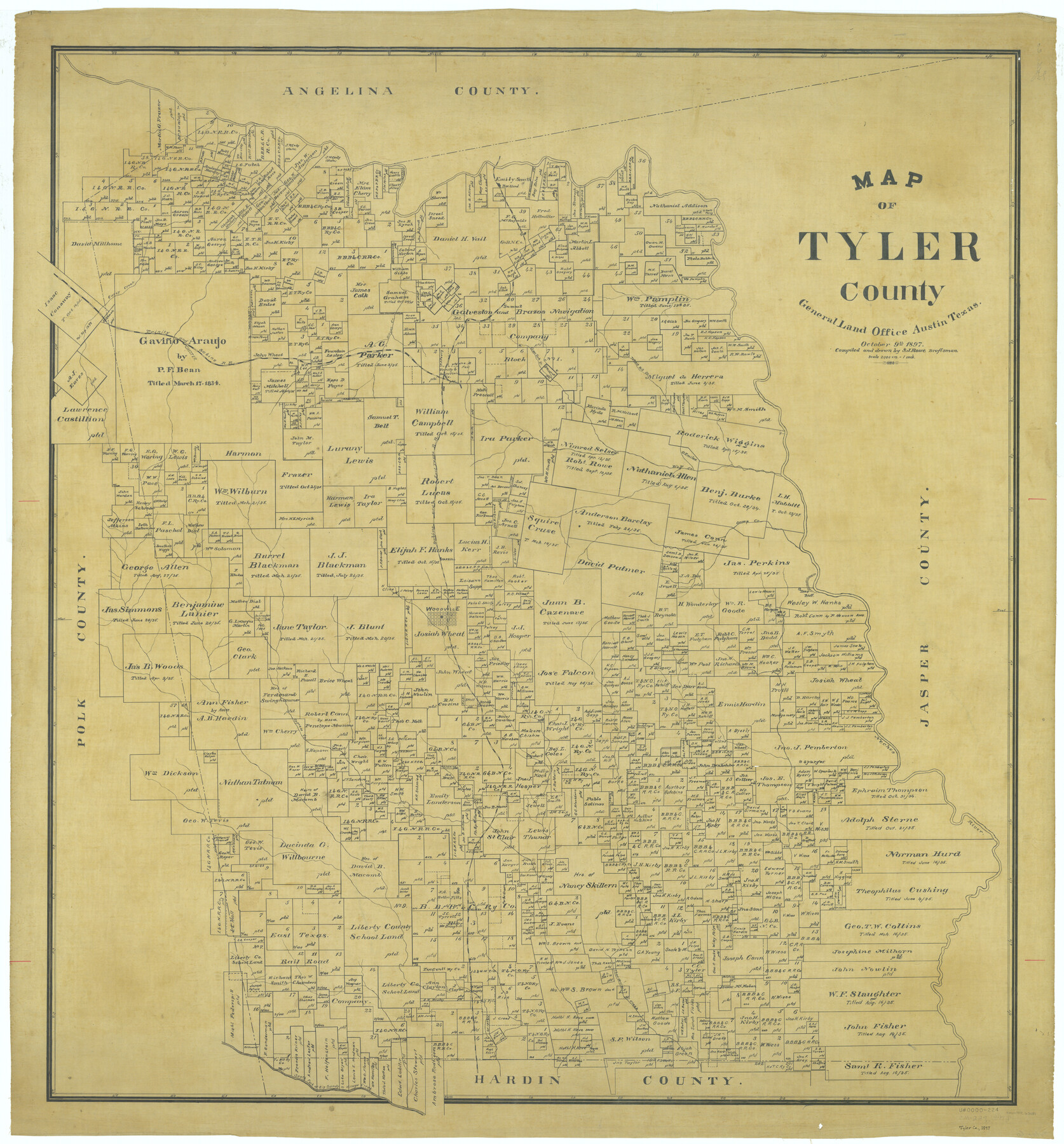 Map Of Tyler County 63081 Map Of Tyler County General Map 5345