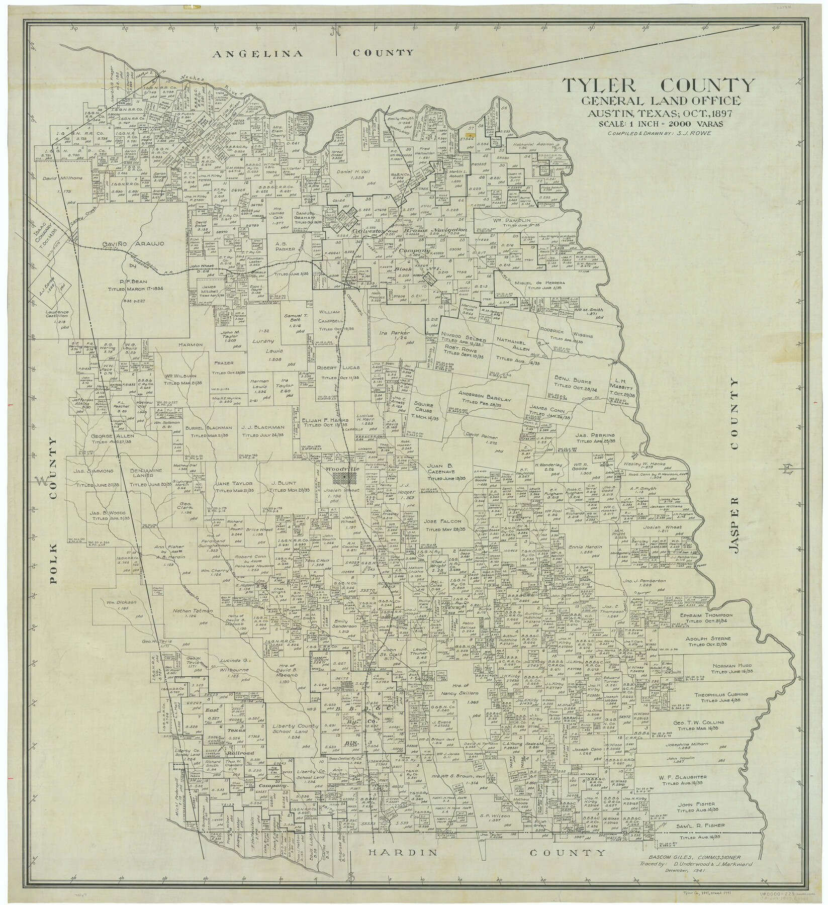 63082, Tyler County, General Map Collection
