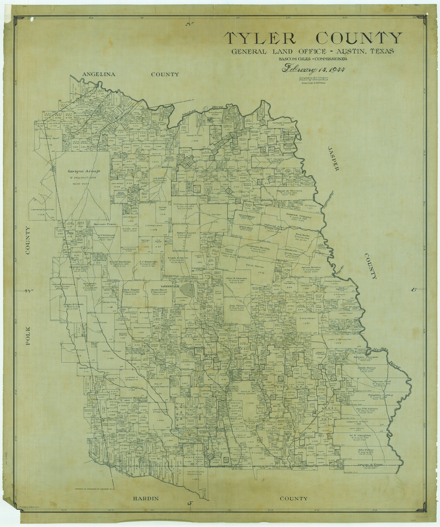 63083, Tyler County, General Map Collection