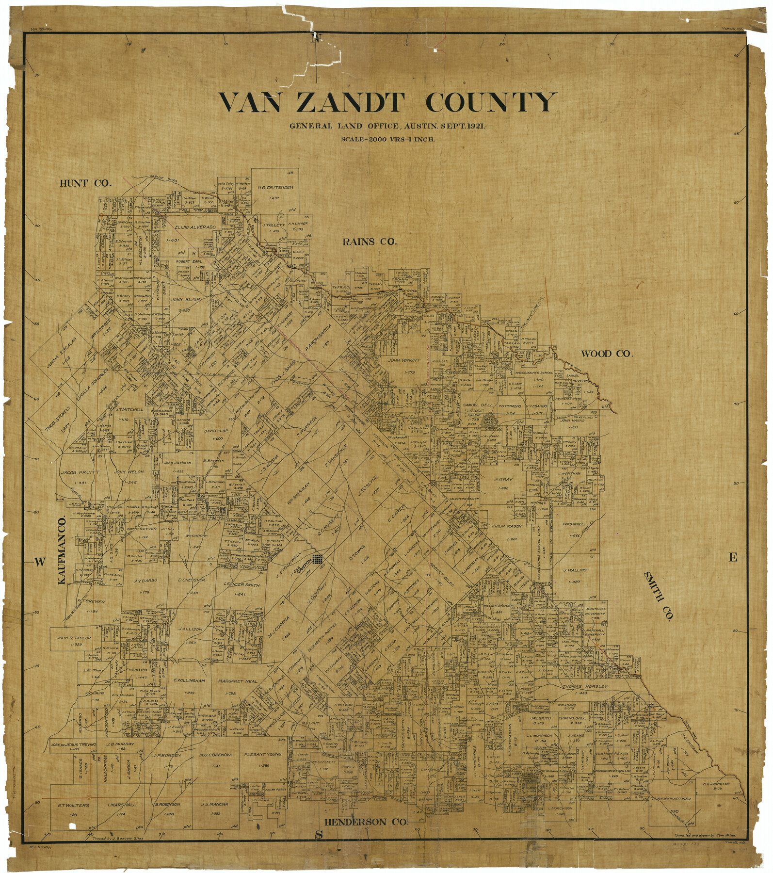 63104, Van Zandt County, General Map Collection