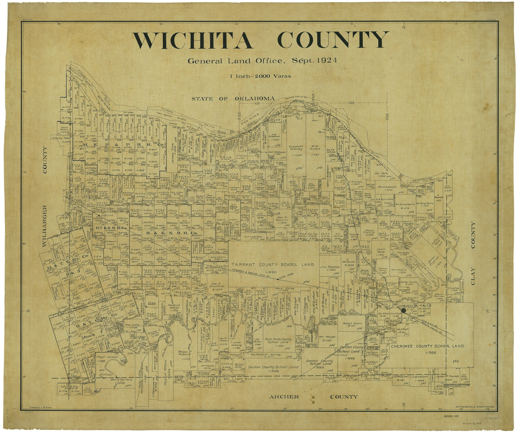 63123, Wichita County, General Map Collection
