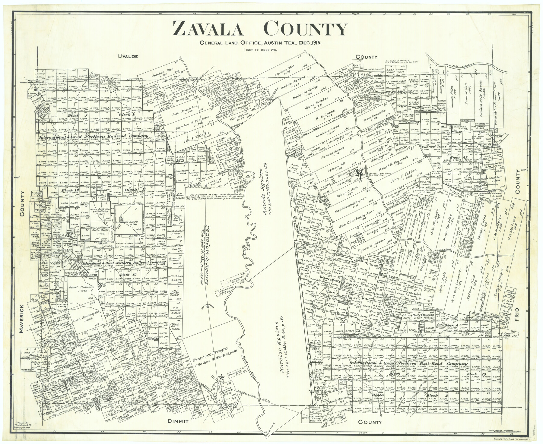 63147, Zavala County, General Map Collection