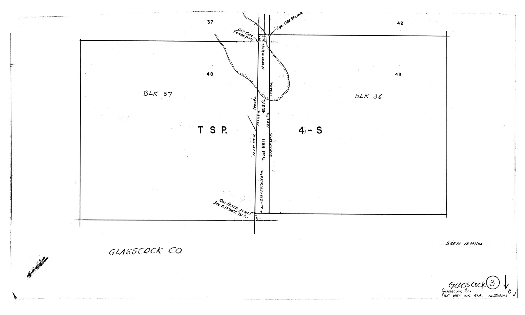 63176, Glasscock County Working Sketch 3, General Map Collection