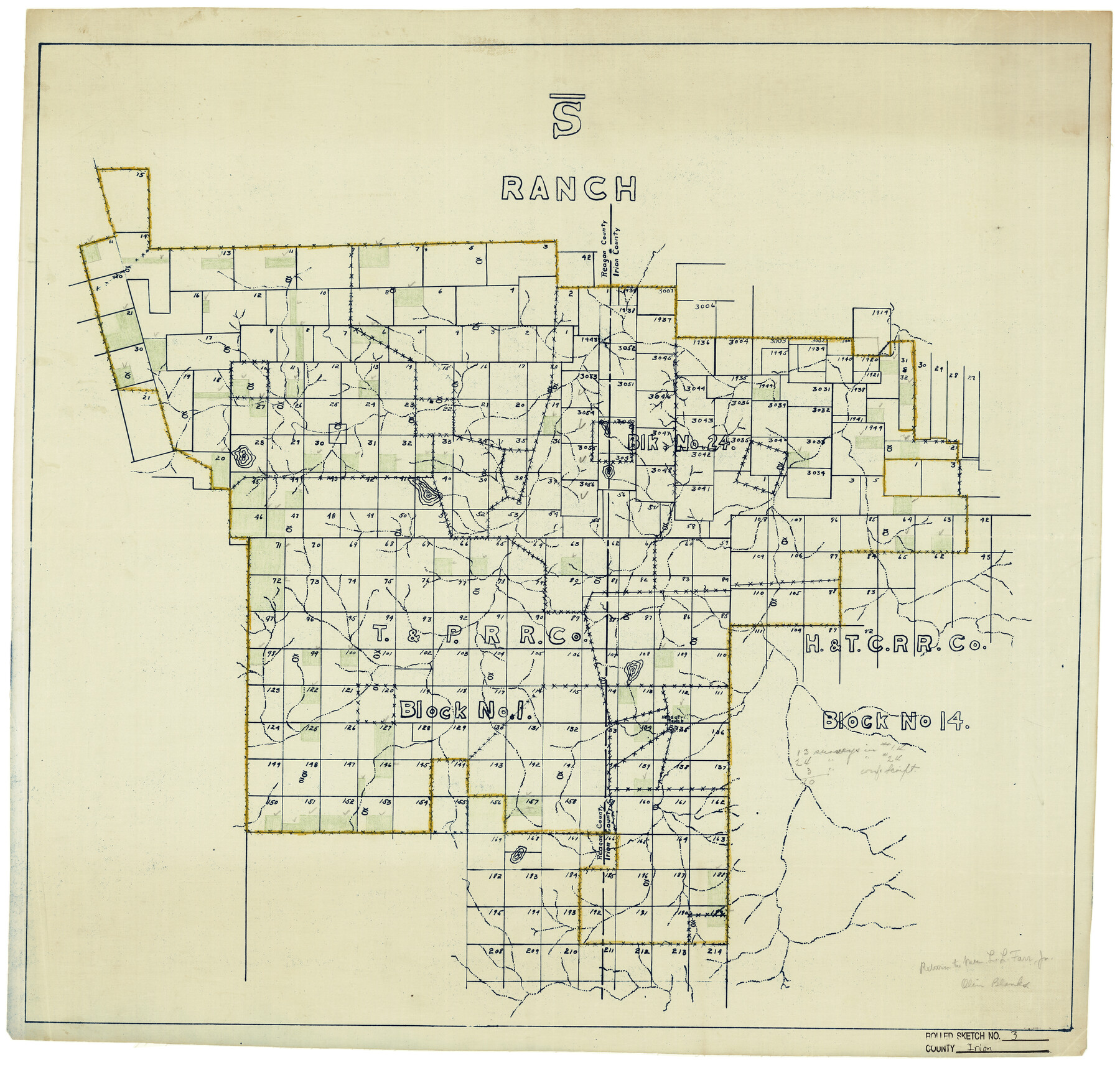 6318, Irion County Rolled Sketch 3, General Map Collection