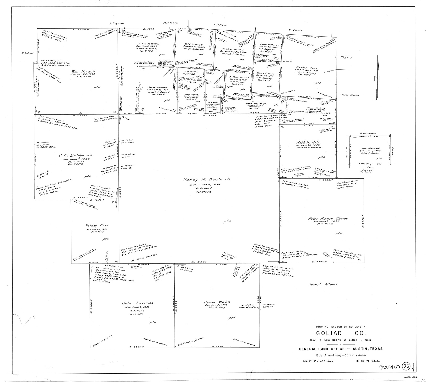 63212, Goliad County Working Sketch 22, General Map Collection