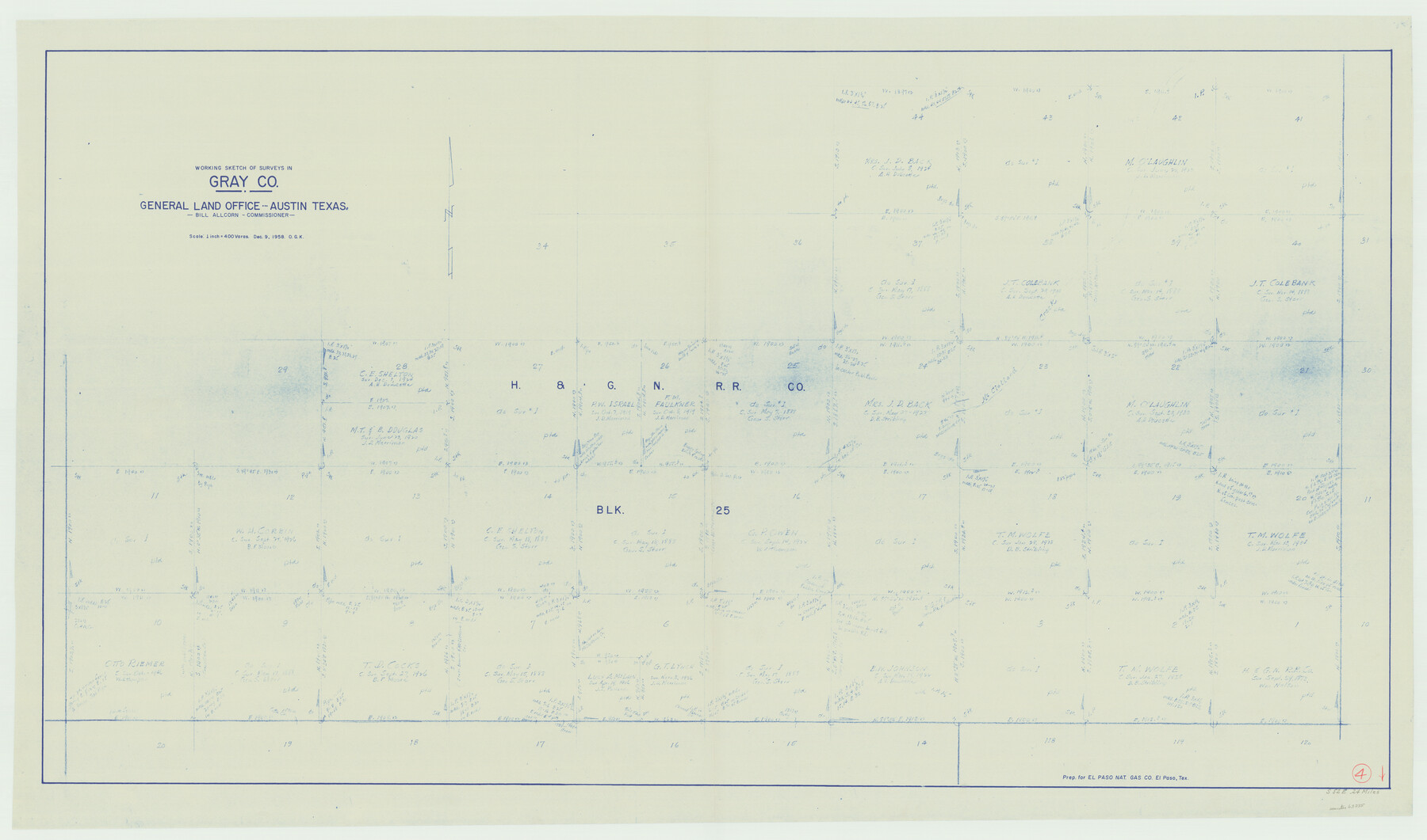 63235, Gray County Working Sketch 4, General Map Collection