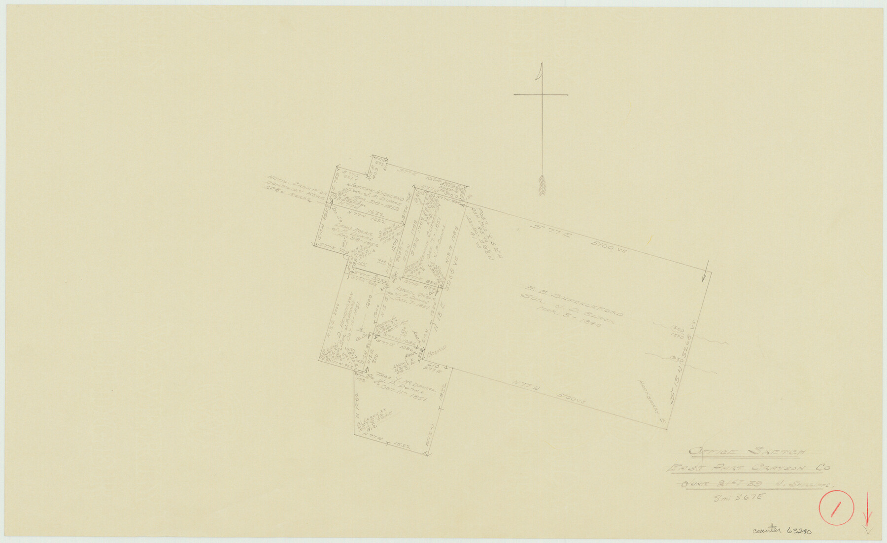 63240, Grayson County Working Sketch 1, General Map Collection