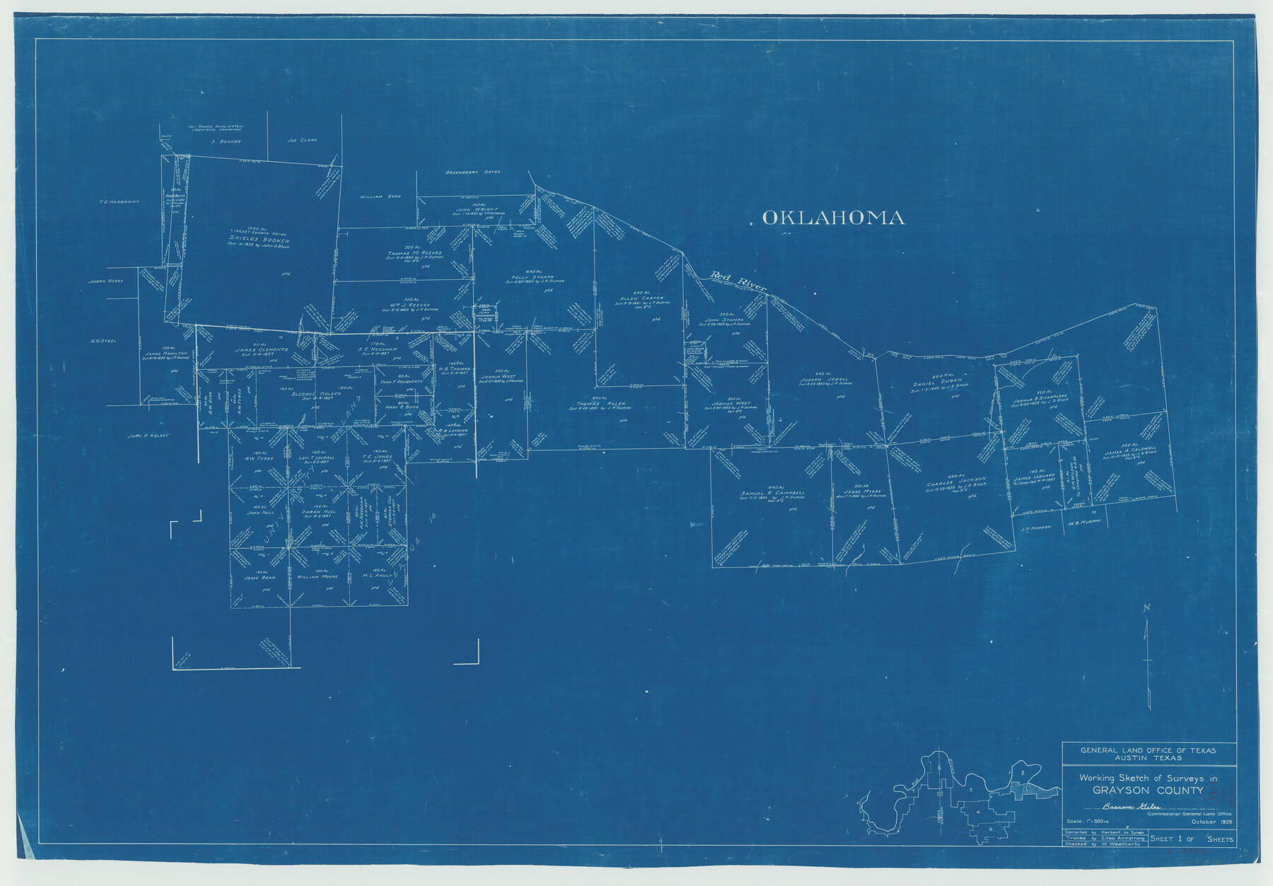 63242, Grayson County Working Sketch 3, General Map Collection