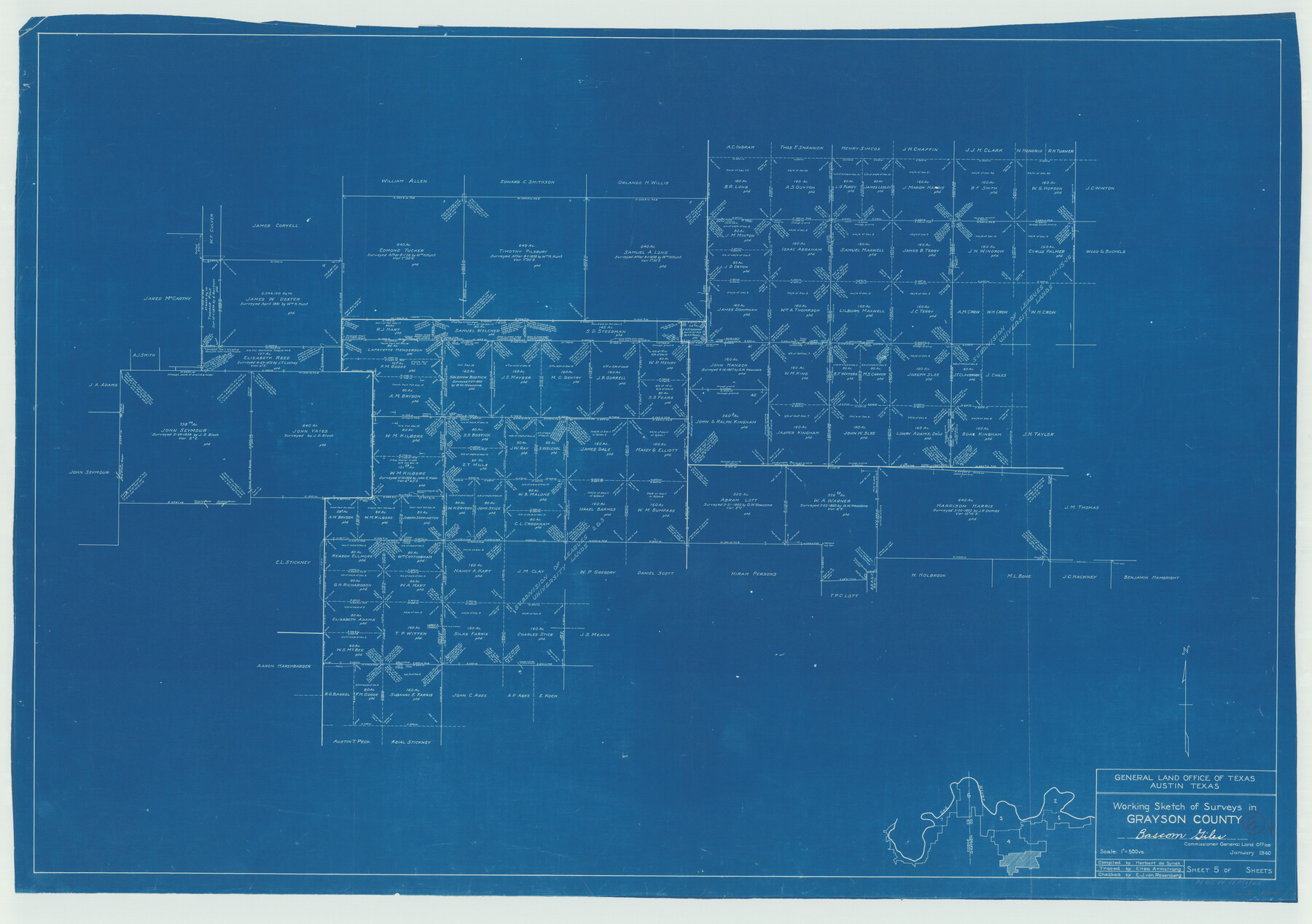 63245, Grayson County Working Sketch 6, General Map Collection