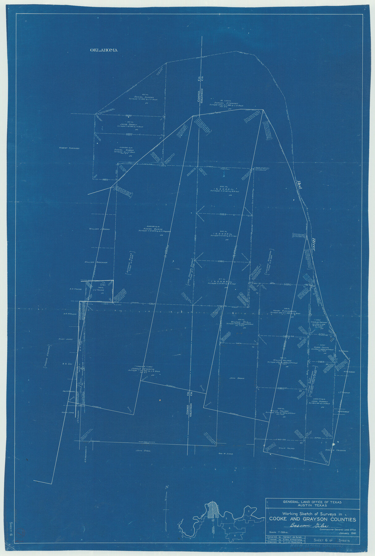 63246, Grayson County Working Sketch 7, General Map Collection