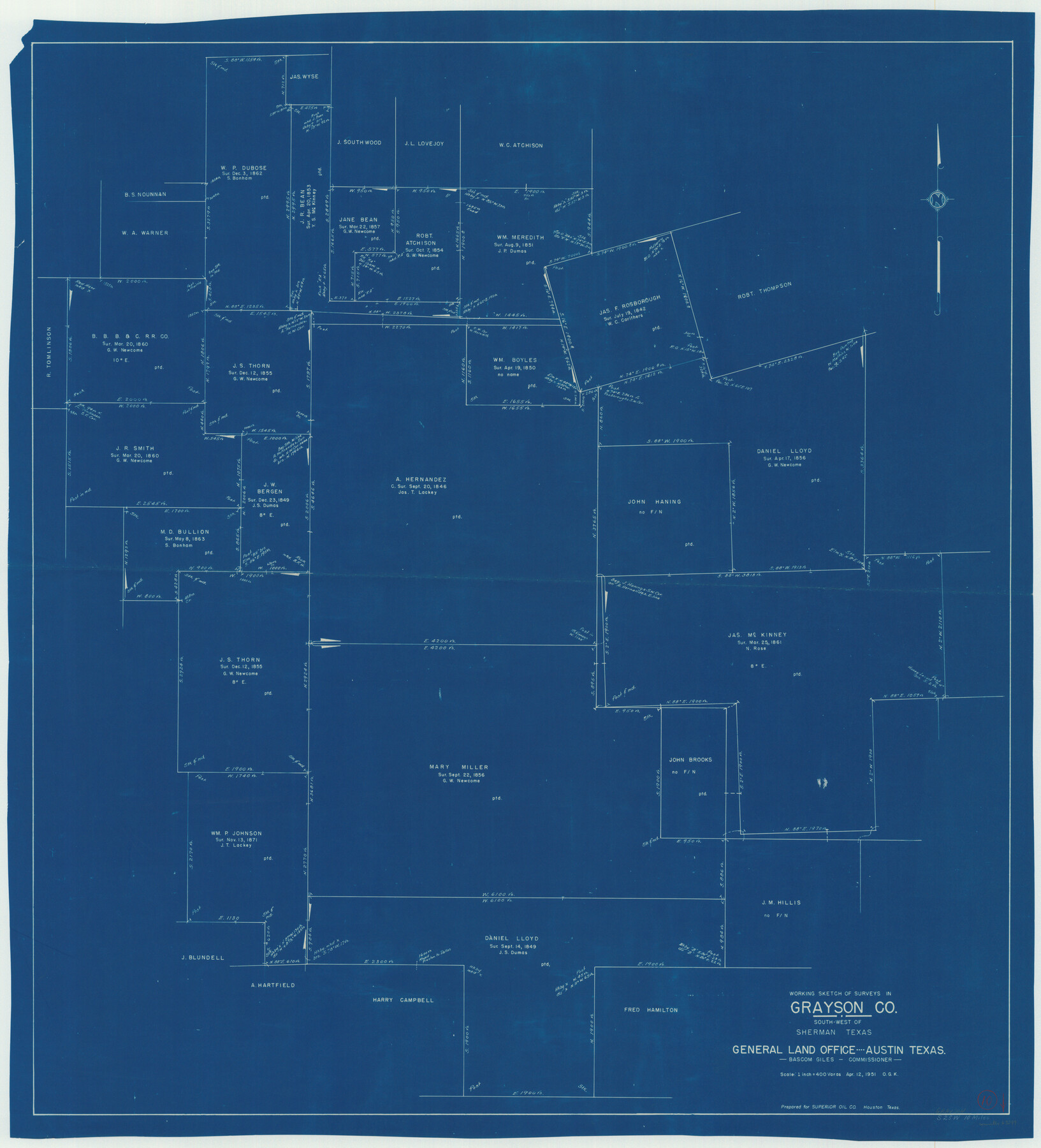 63249, Grayson County Working Sketch 10, General Map Collection