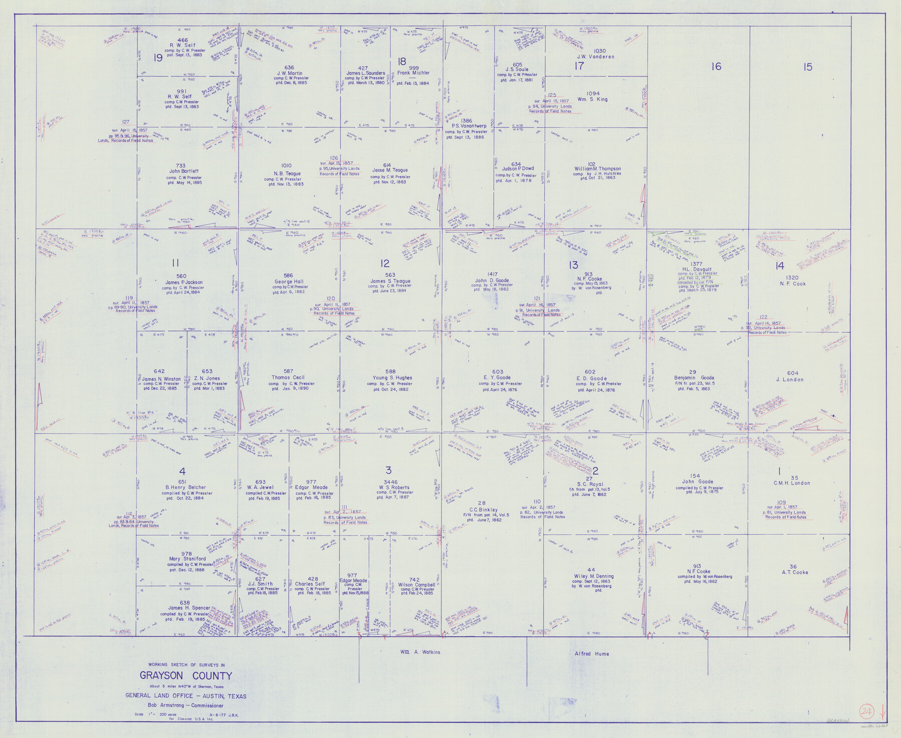 63263, Grayson County Working Sketch 24, General Map Collection