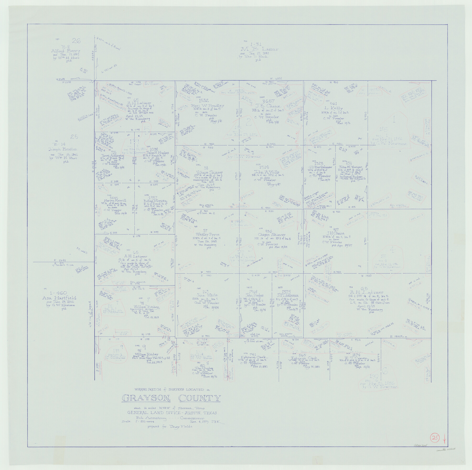 63264, Grayson County Working Sketch 25, General Map Collection