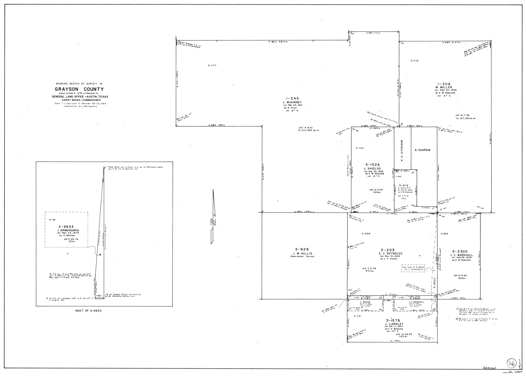 63265, Grayson County Working Sketch 26, General Map Collection