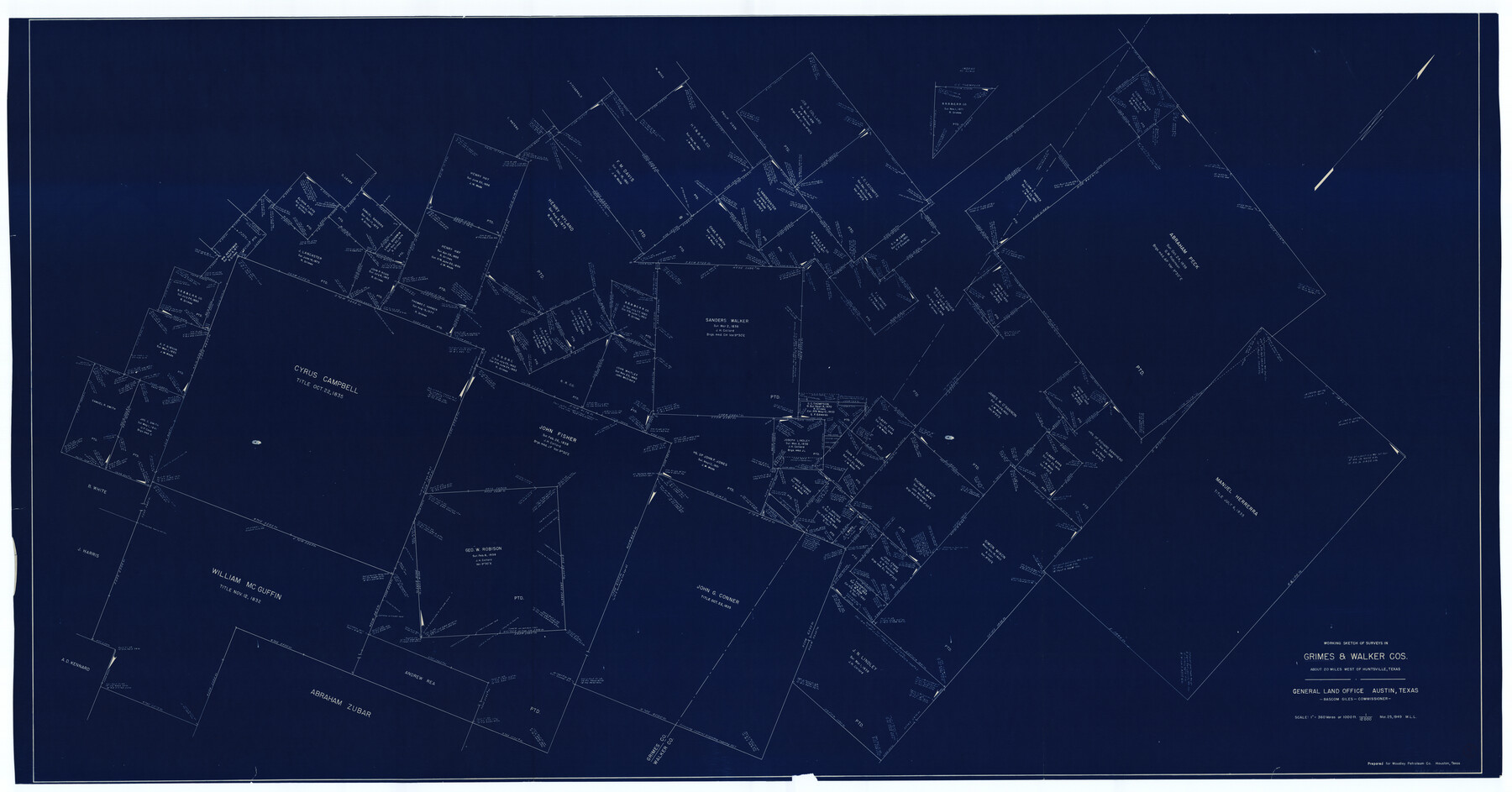 63296, Grimes County Working Sketch 5, General Map Collection