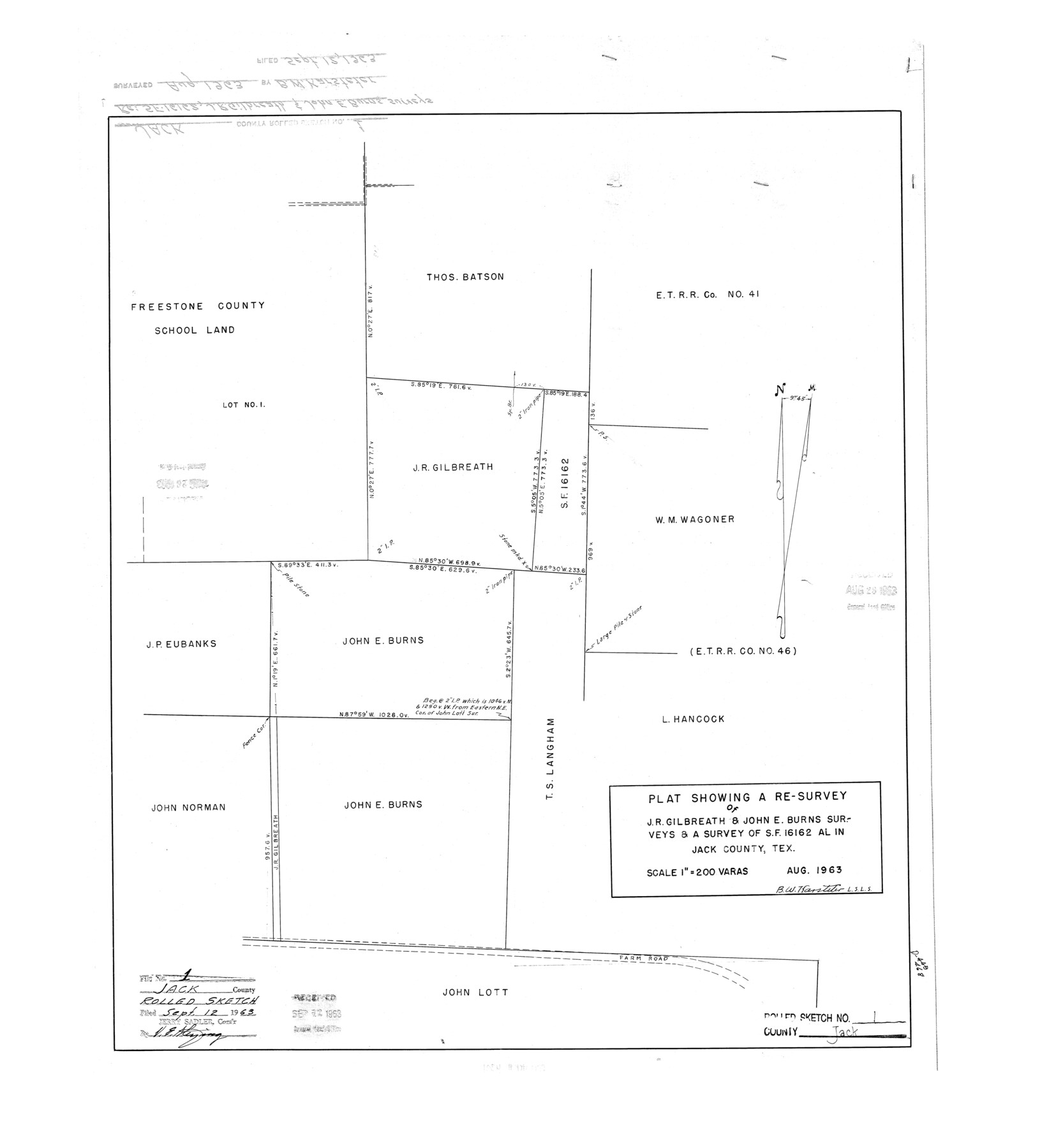 6331, Jack County Rolled Sketch 1, General Map Collection