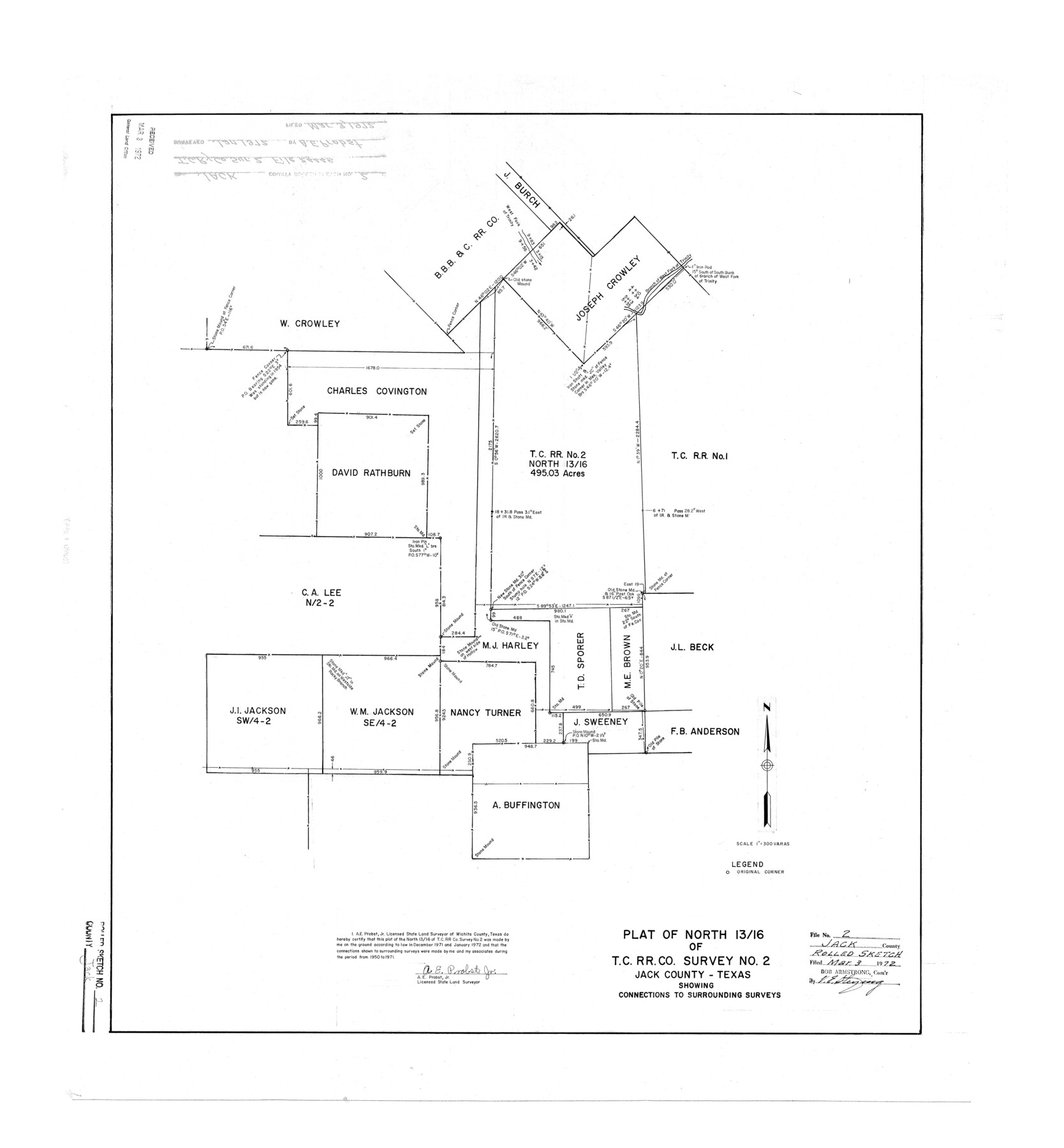 6332, Jack County Rolled Sketch 2, General Map Collection