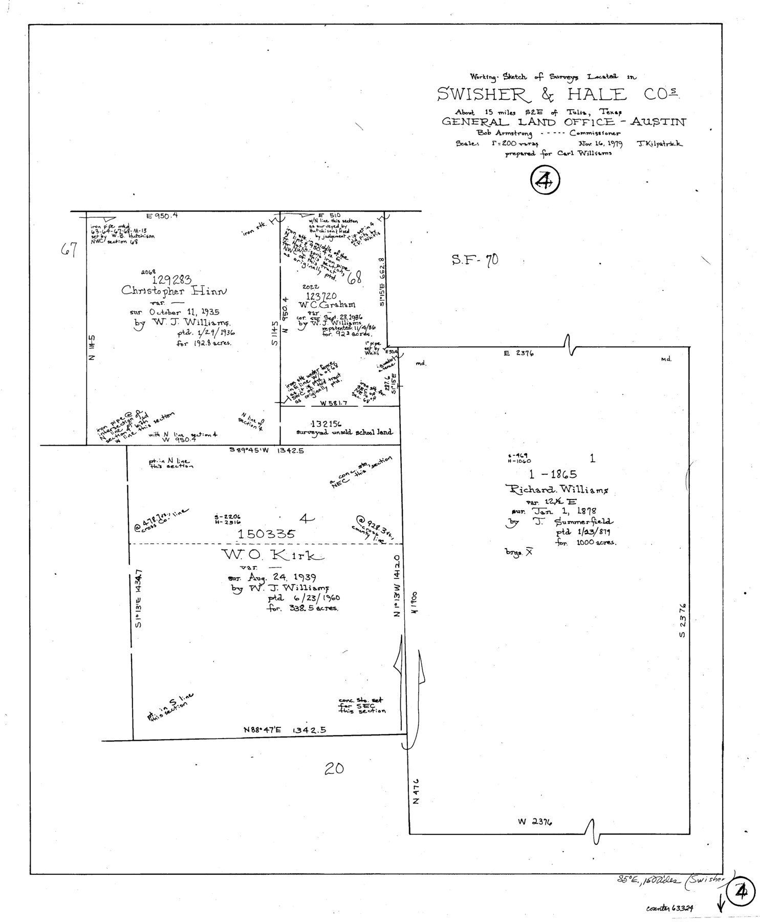 63324, Hale County Working Sketch 4, General Map Collection