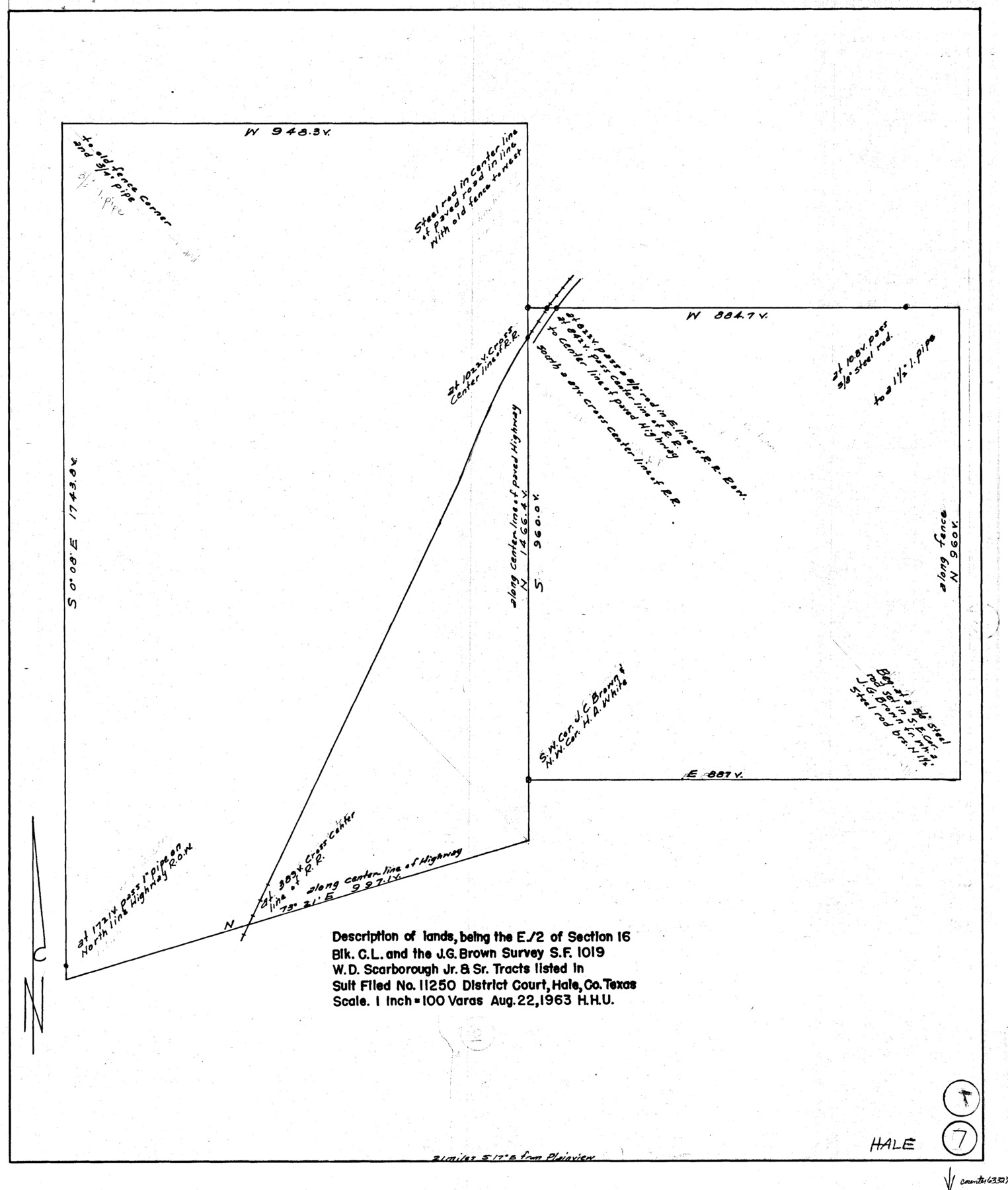 63327, Hale County Working Sketch 7, General Map Collection