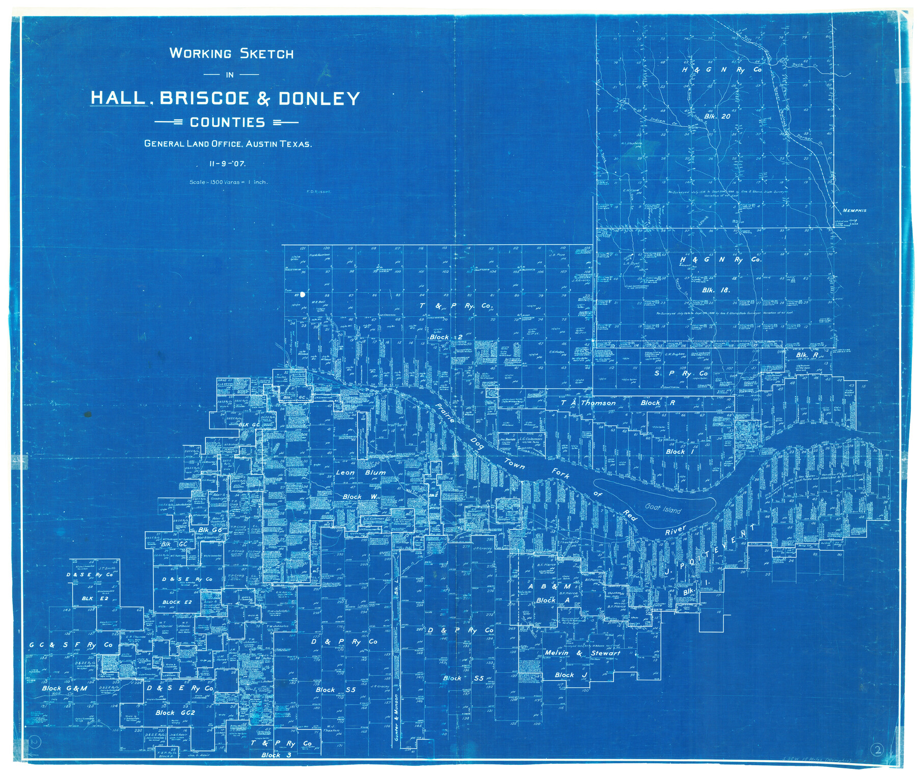 63330, Hall County Working Sketch 2, General Map Collection