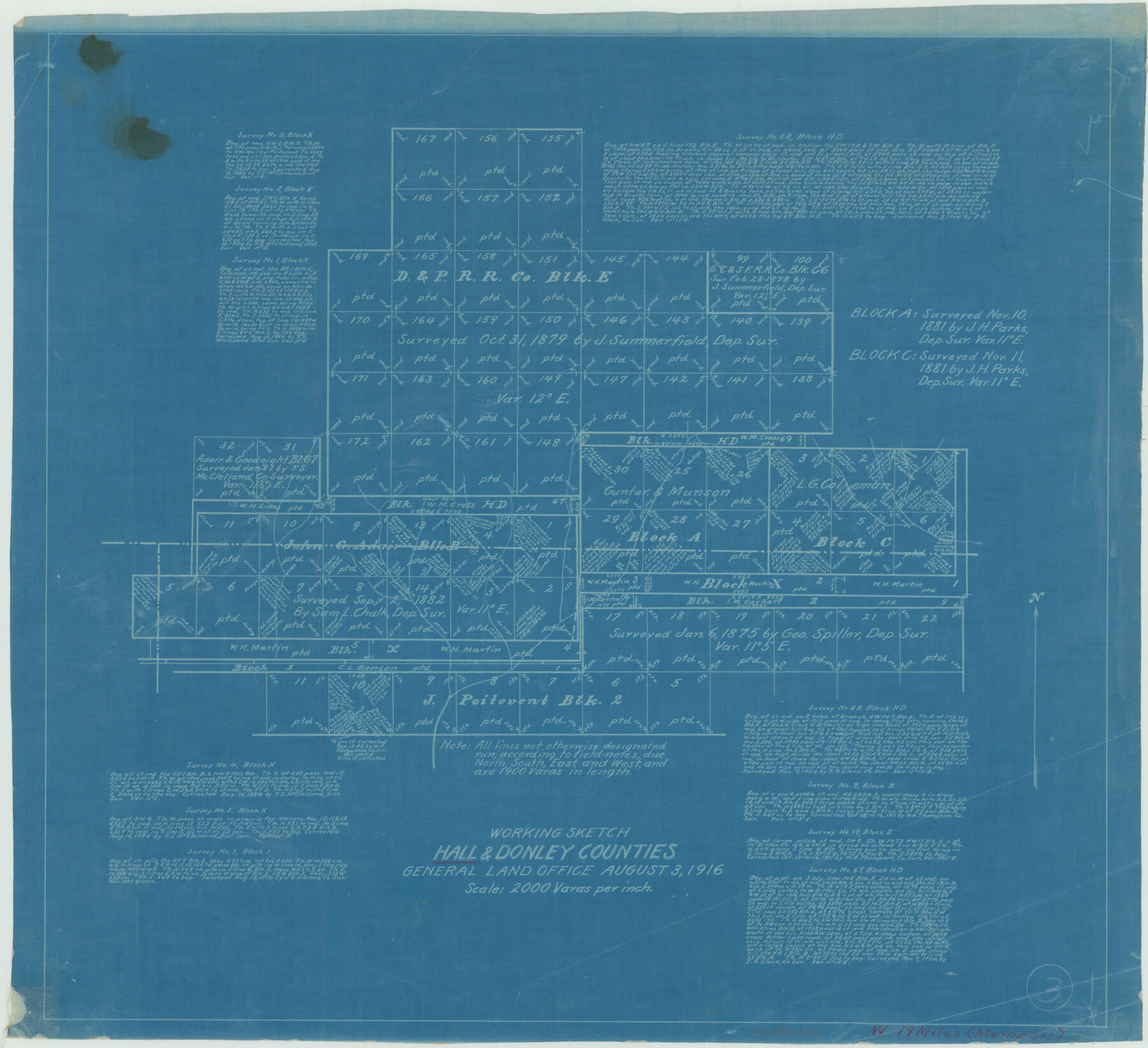 63331, Hall County Working Sketch 3, General Map Collection