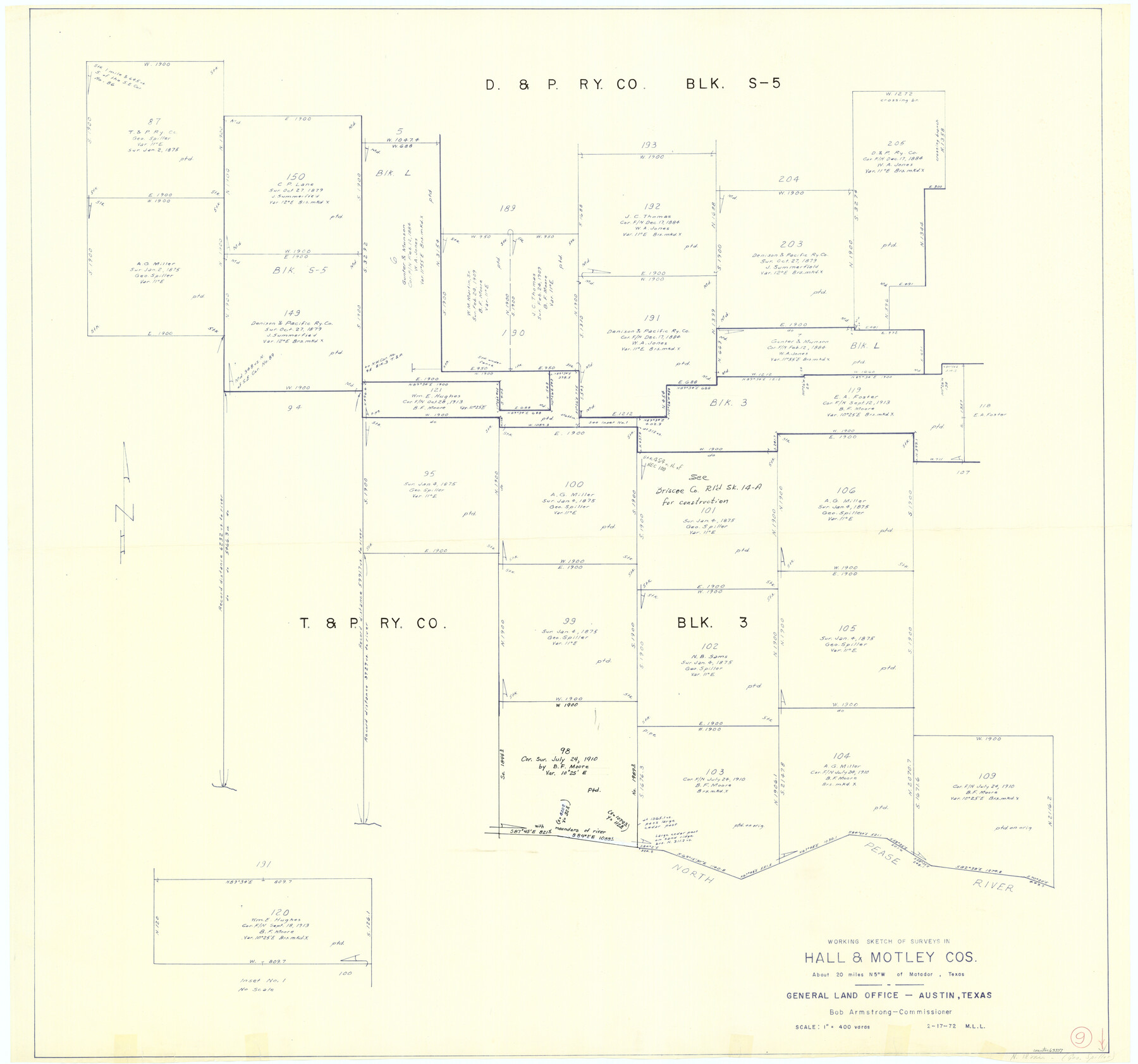 63337, Hall County Working Sketch 9, General Map Collection