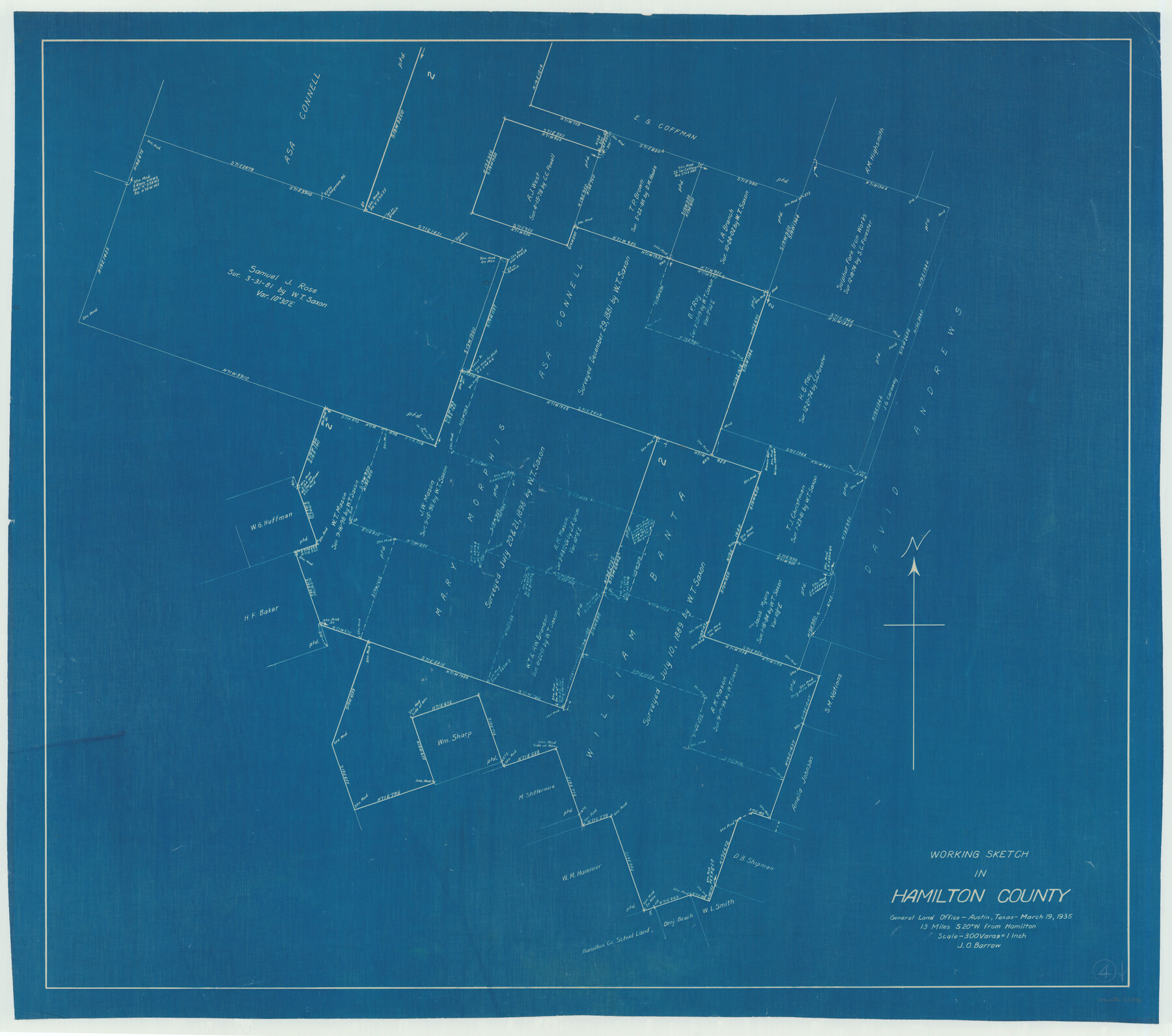 63342, Hamilton County Working Sketch 4, General Map Collection