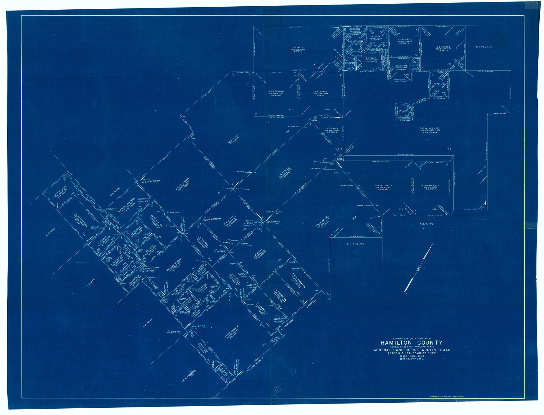 63351, Hamilton County Working Sketch 13, General Map Collection