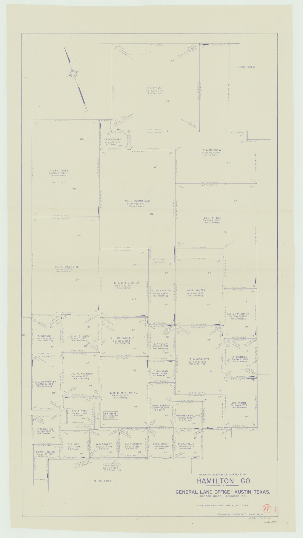63355, Hamilton County Working Sketch 17, General Map Collection