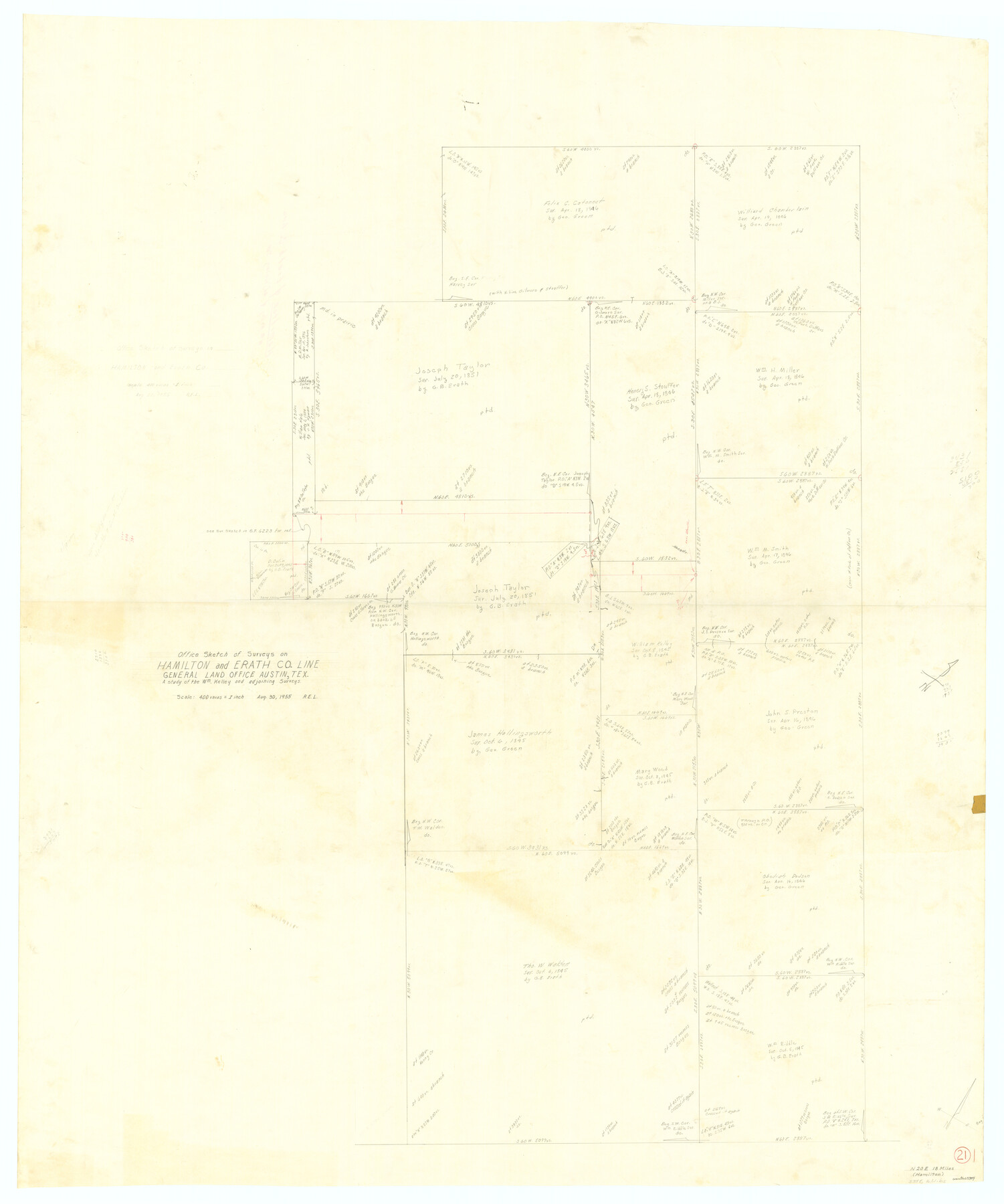 63359, Hamilton County Working Sketch 21, General Map Collection