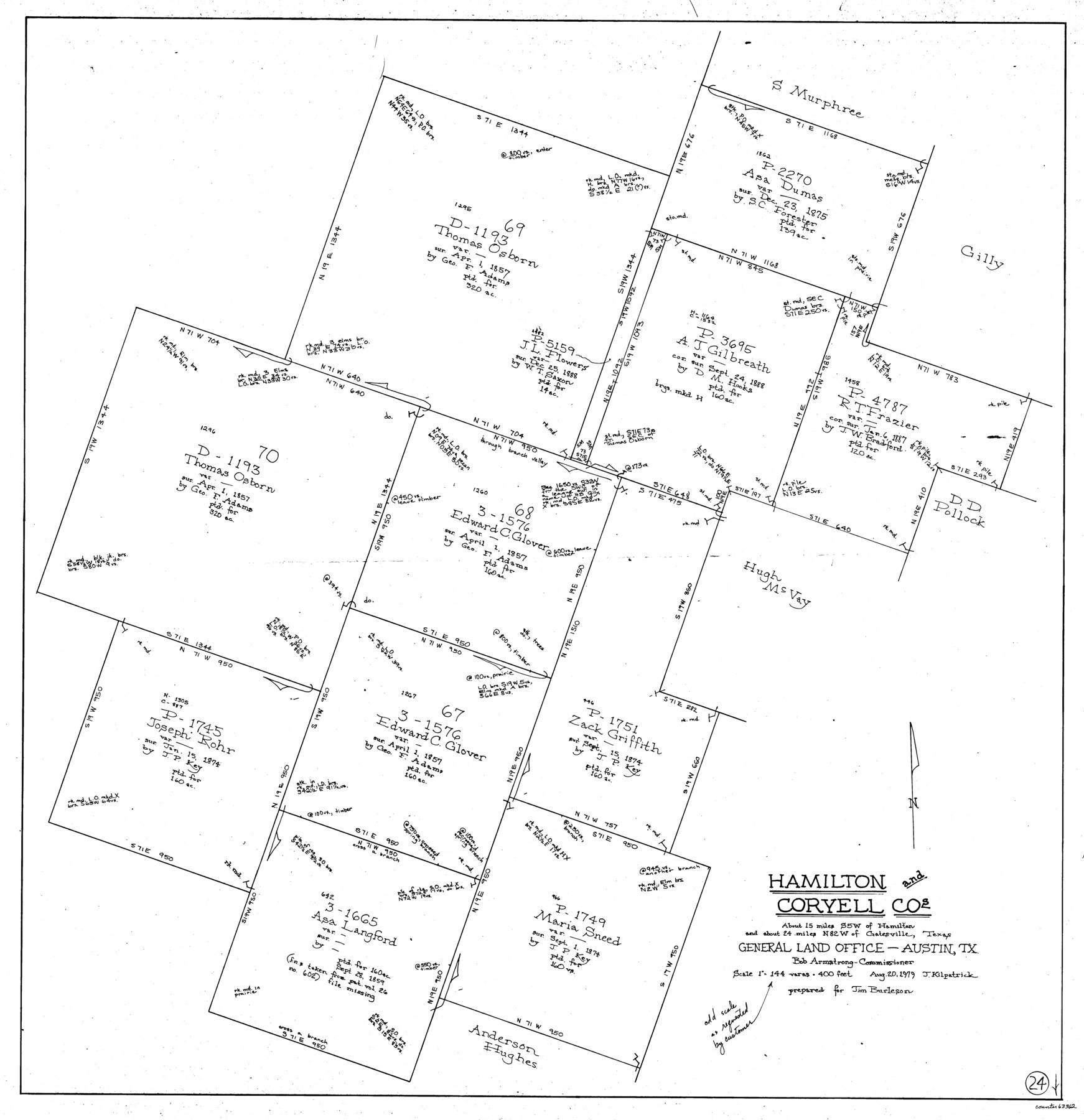 63362, Hamilton County Working Sketch 24, General Map Collection