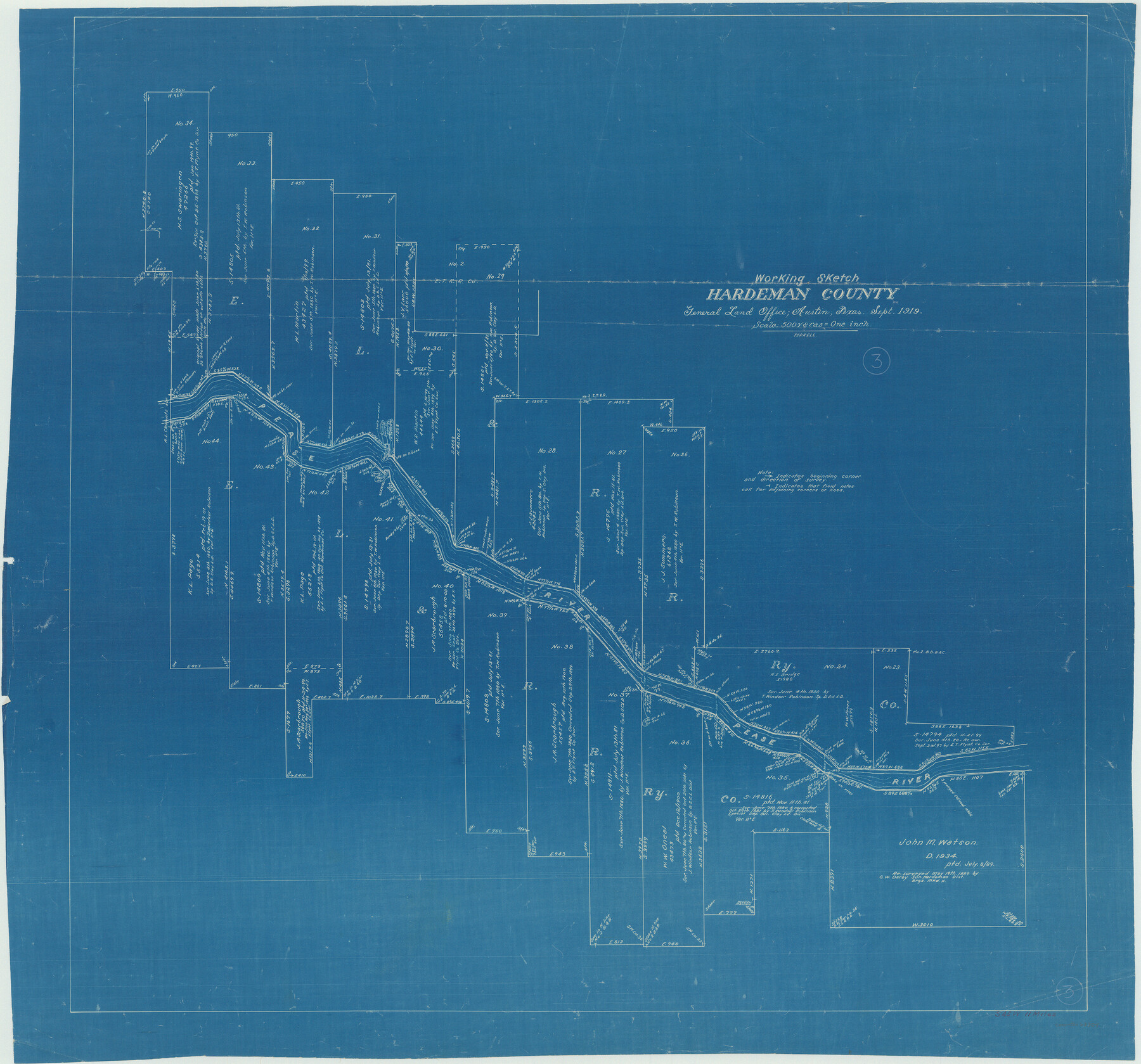 63384, Hardeman County Working Sketch 3, General Map Collection