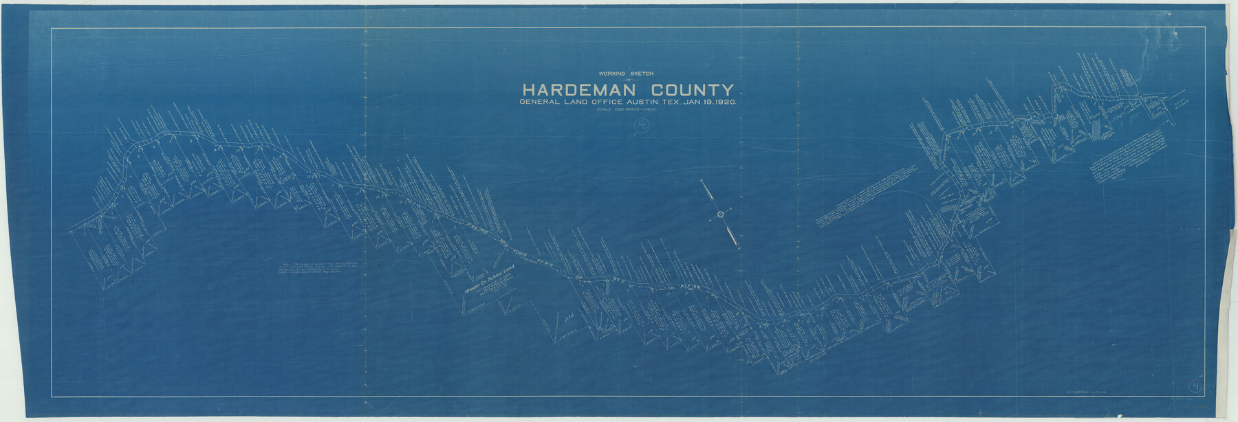 63385, Hardeman County Working Sketch 4, General Map Collection