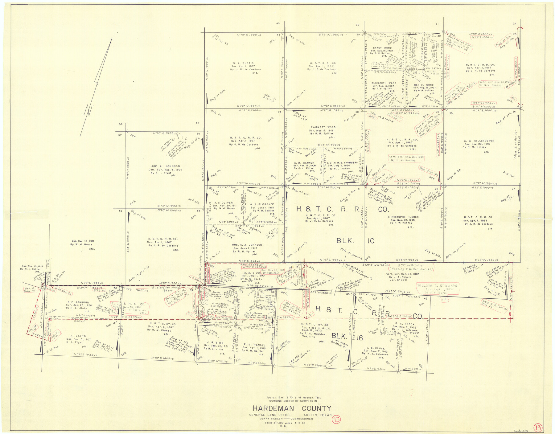 63394, Hardeman County Working Sketch 13, General Map Collection