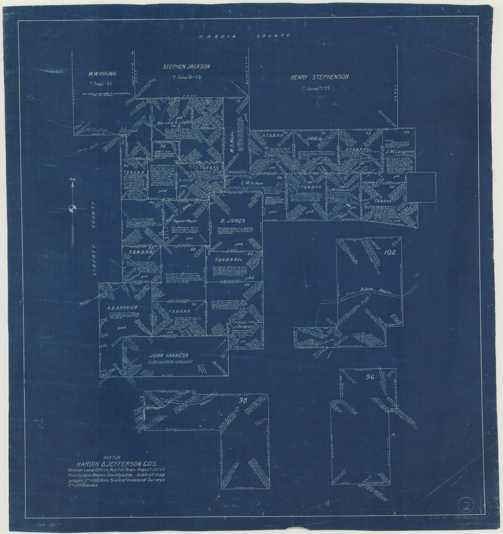 63400, Hardin County Working Sketch 2, General Map Collection