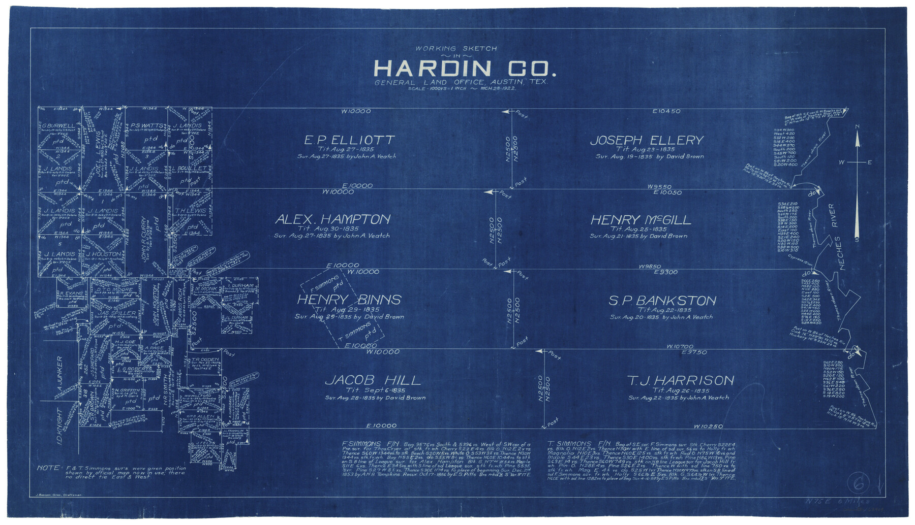 63404, Hardin County Working Sketch 6, General Map Collection
