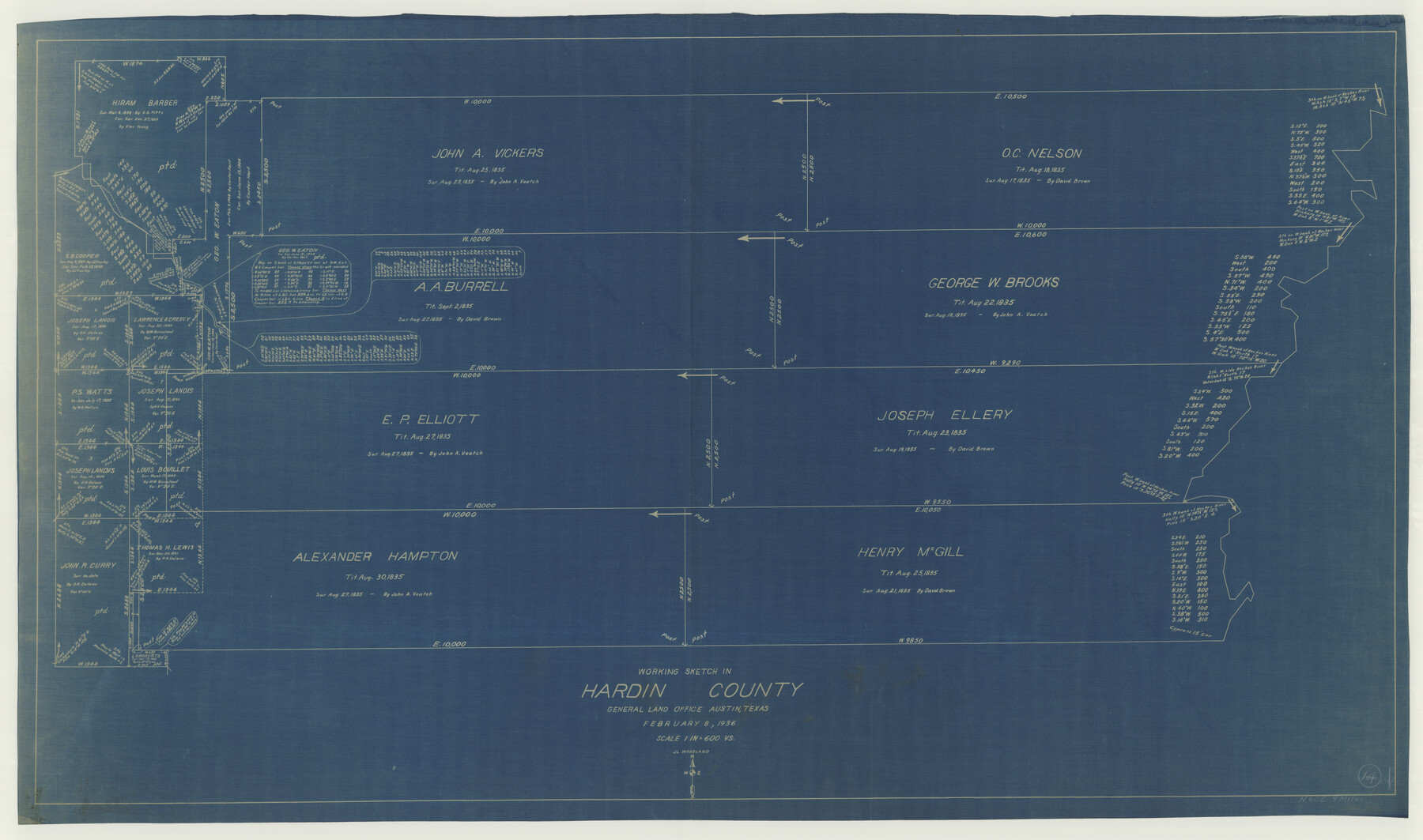 63412, Hardin County Working Sketch 14, General Map Collection