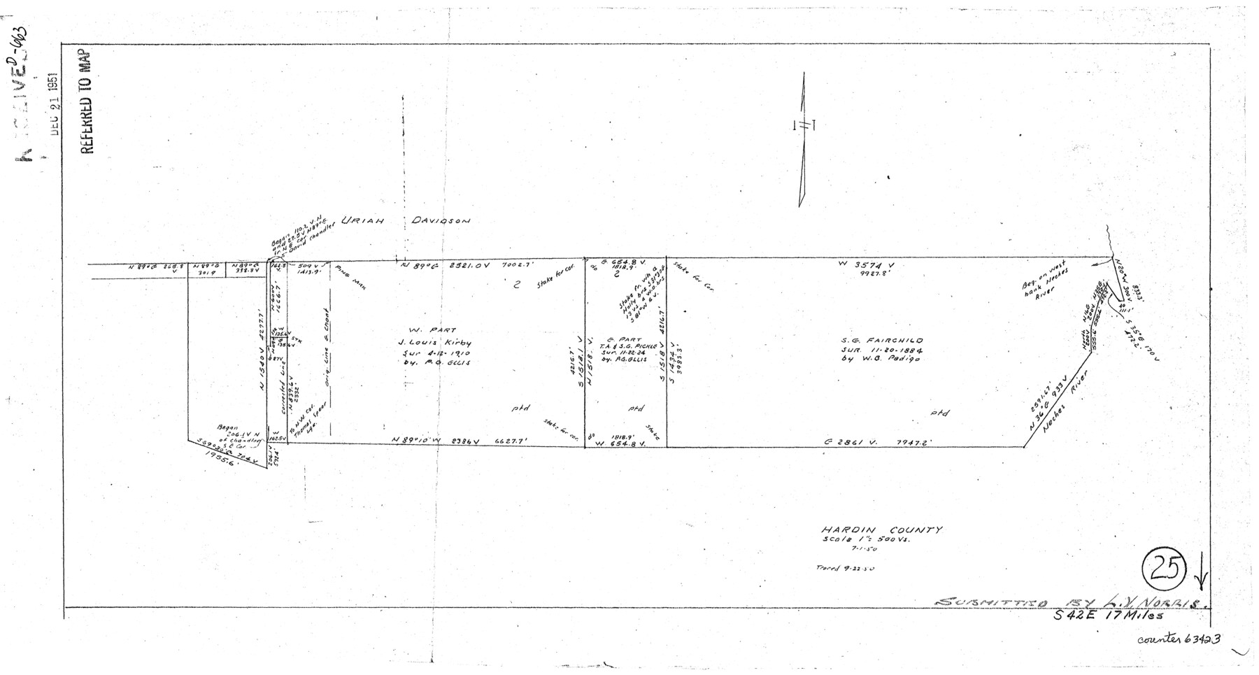 63423, Hardin County Working Sketch 25, General Map Collection