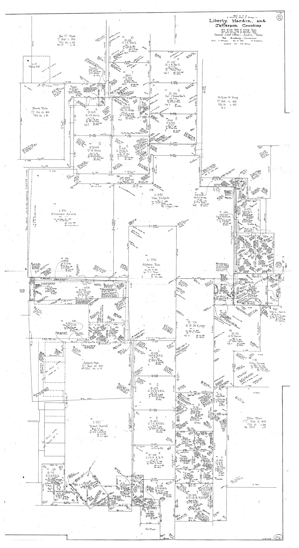 63435, Hardin County Working Sketch 37, General Map Collection