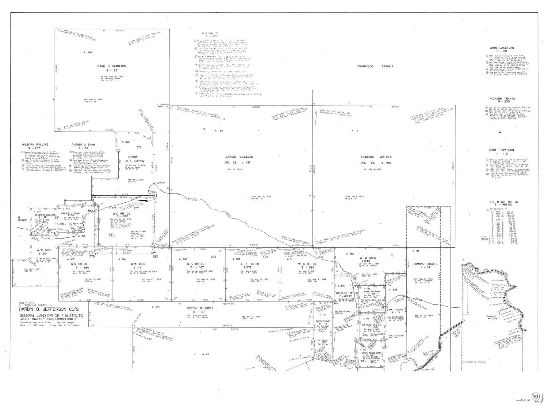 63438, Hardin County Working Sketch 39, part 2, General Map Collection