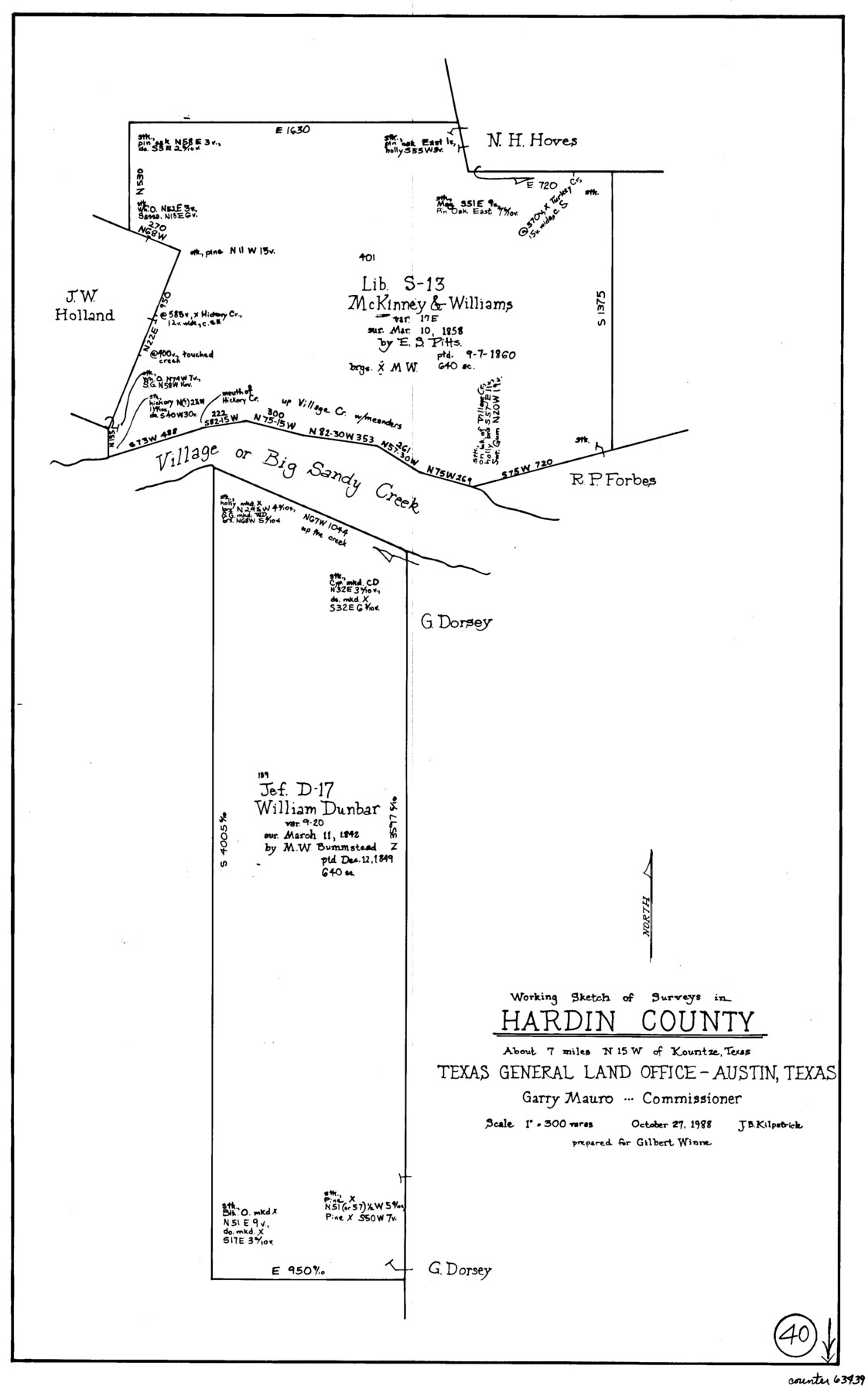 63439, Hardin County Working Sketch 40, General Map Collection