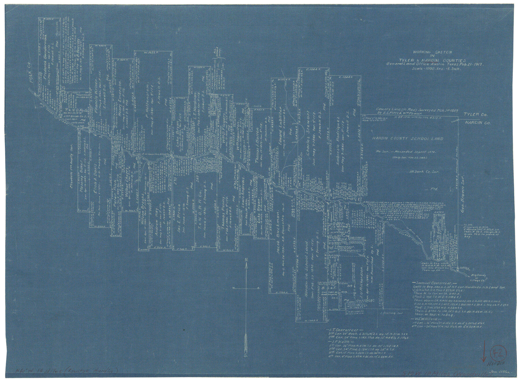 63441, Hardin County Working Sketch 42, General Map Collection
