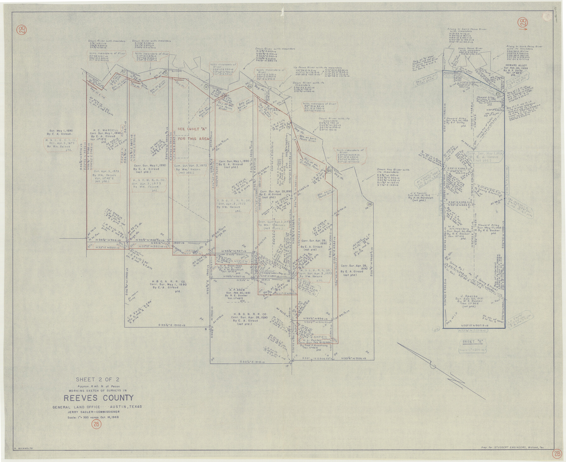 63471, Reeves County Working Sketch 28, General Map Collection
