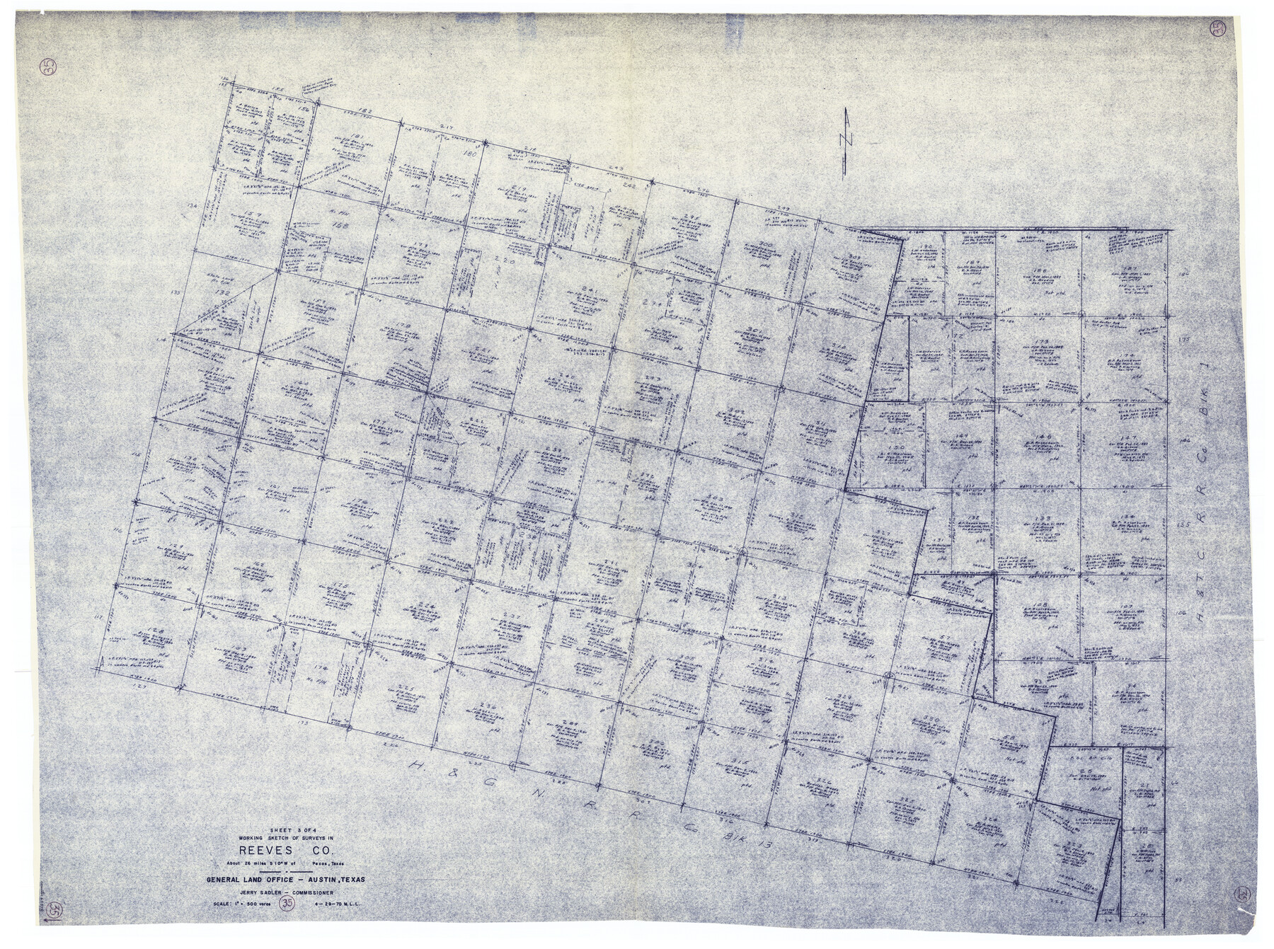63478, Reeves County Working Sketch 35, General Map Collection