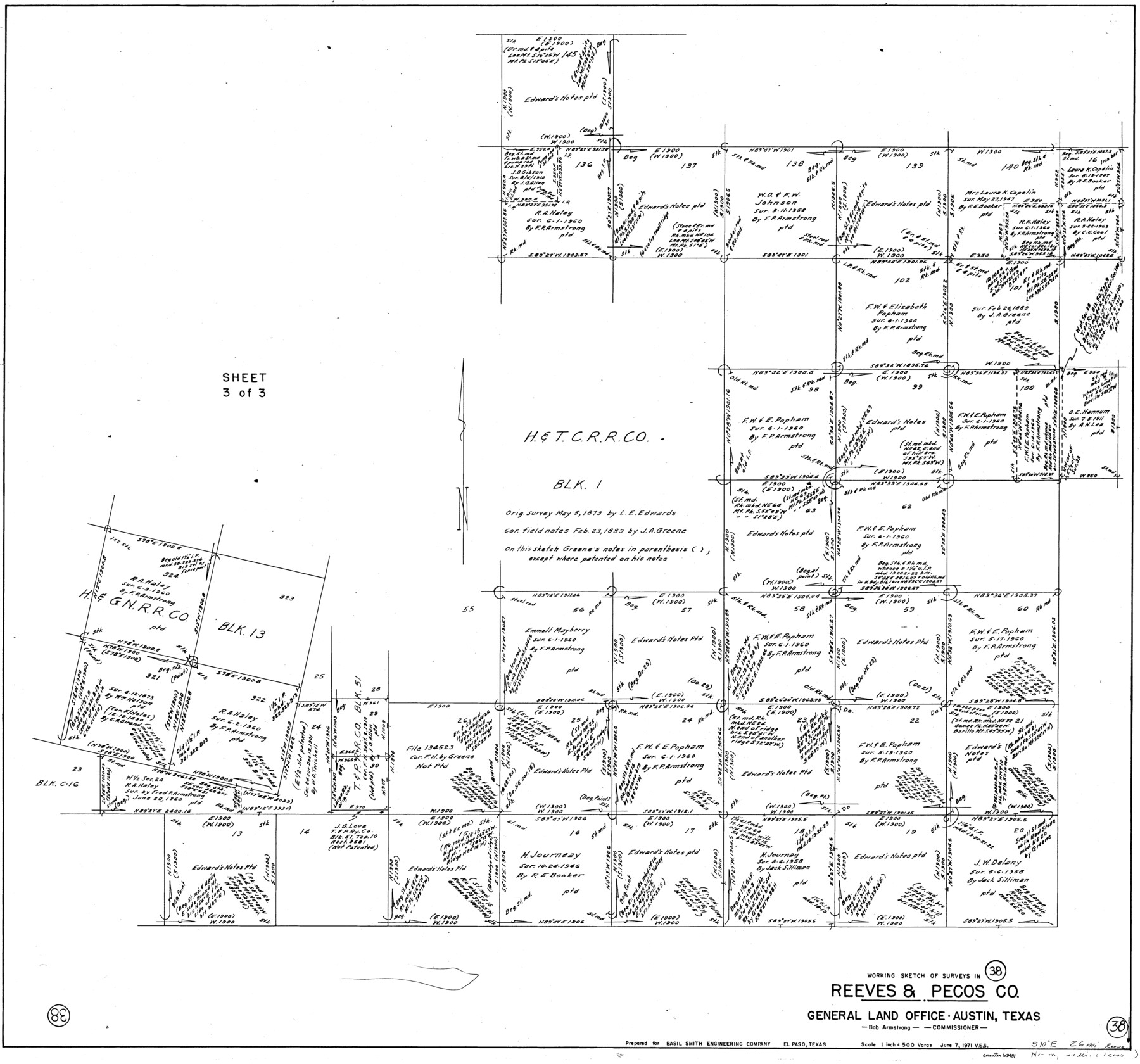 63481, Reeves County Working Sketch 38, General Map Collection