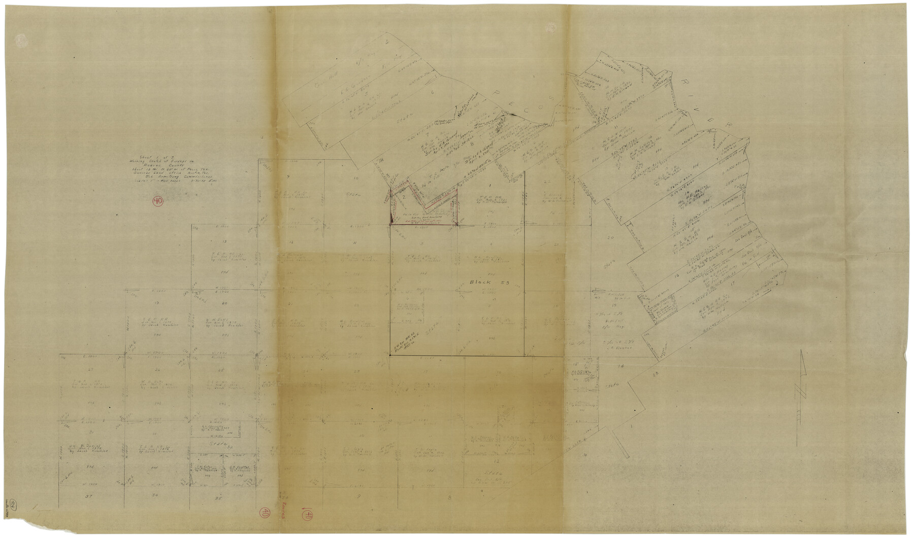 63483, Reeves County Working Sketch 40, General Map Collection
