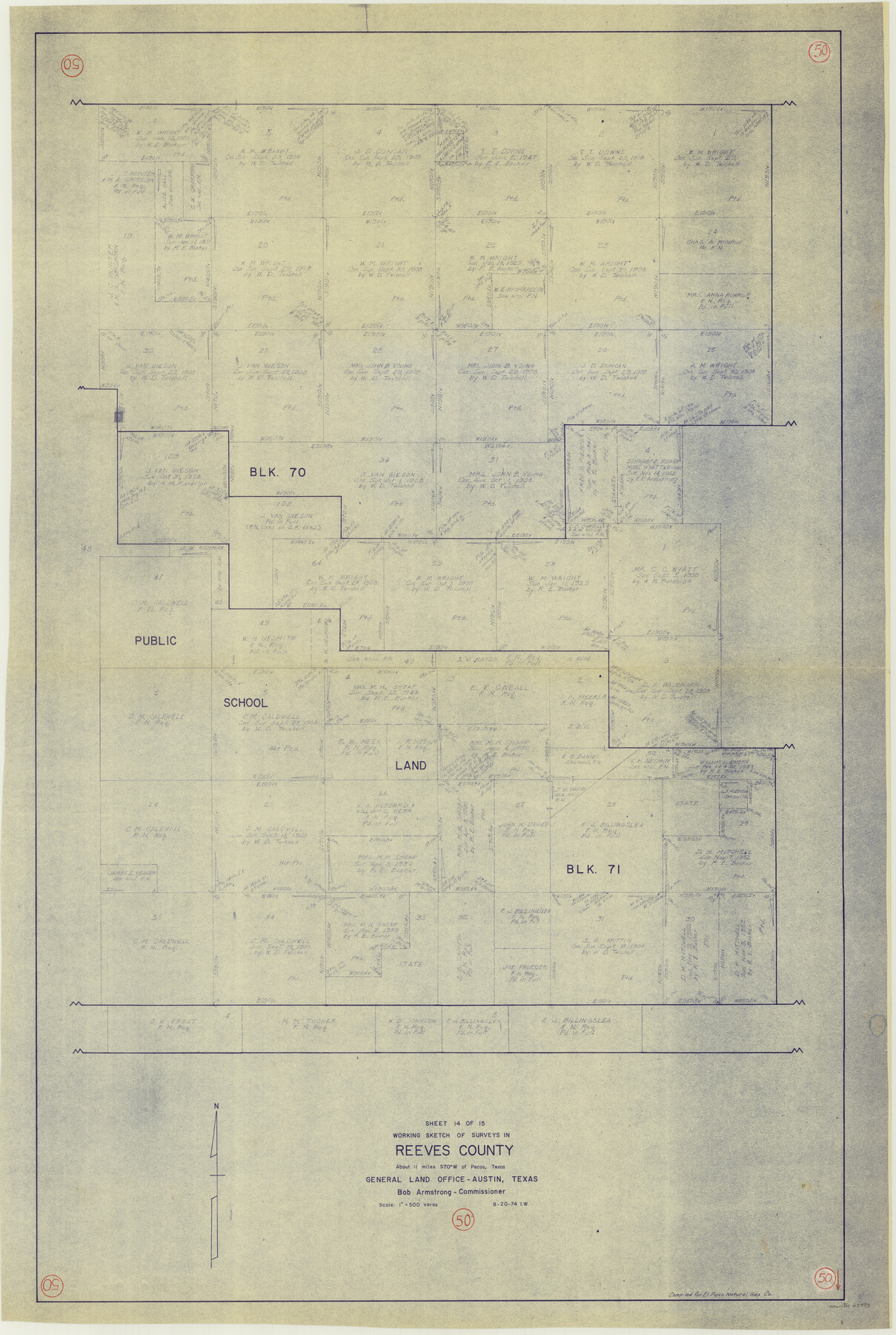 63493, Reeves County Working Sketch 50, General Map Collection