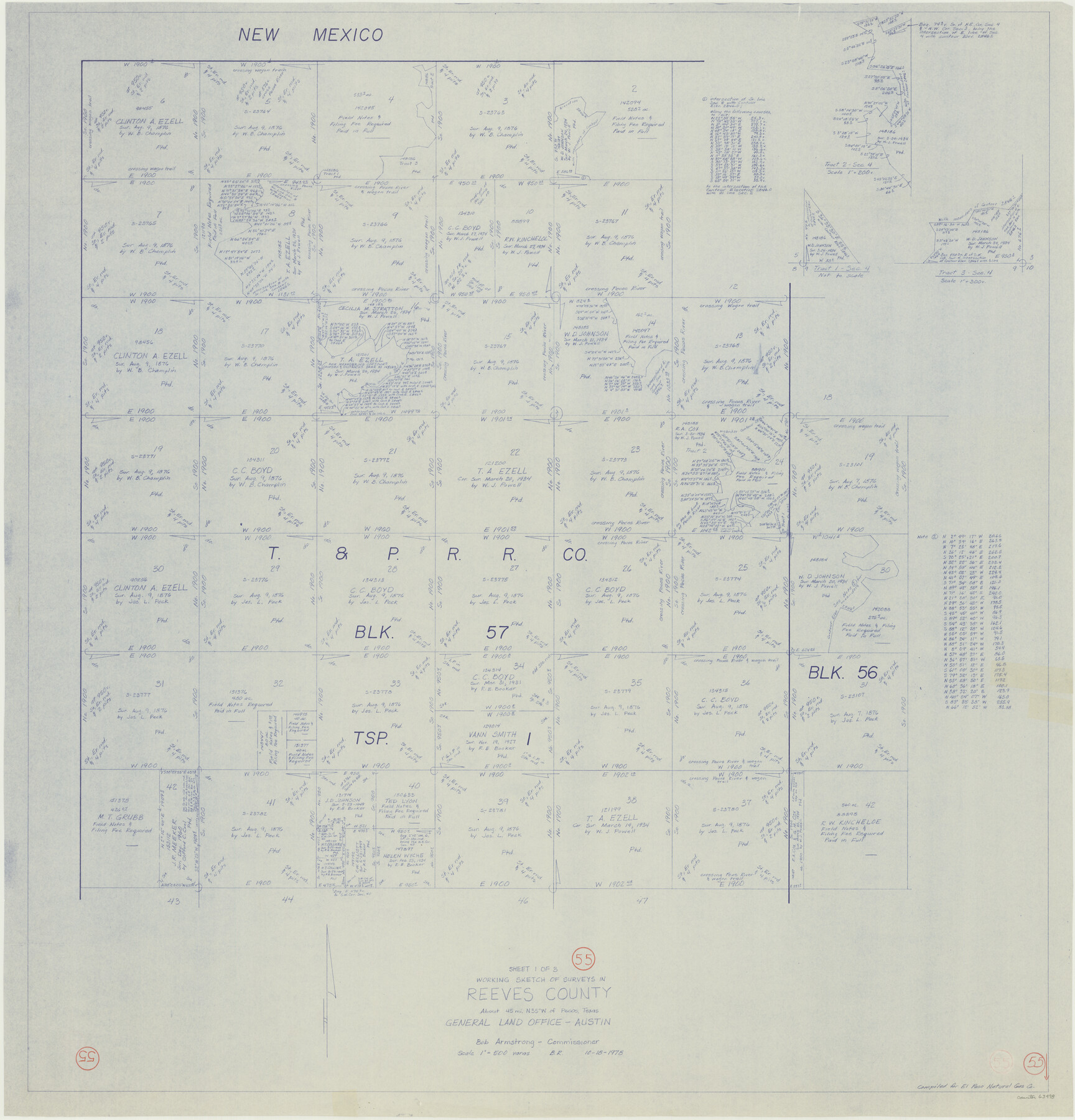 63498, Reeves County Working Sketch 55, General Map Collection